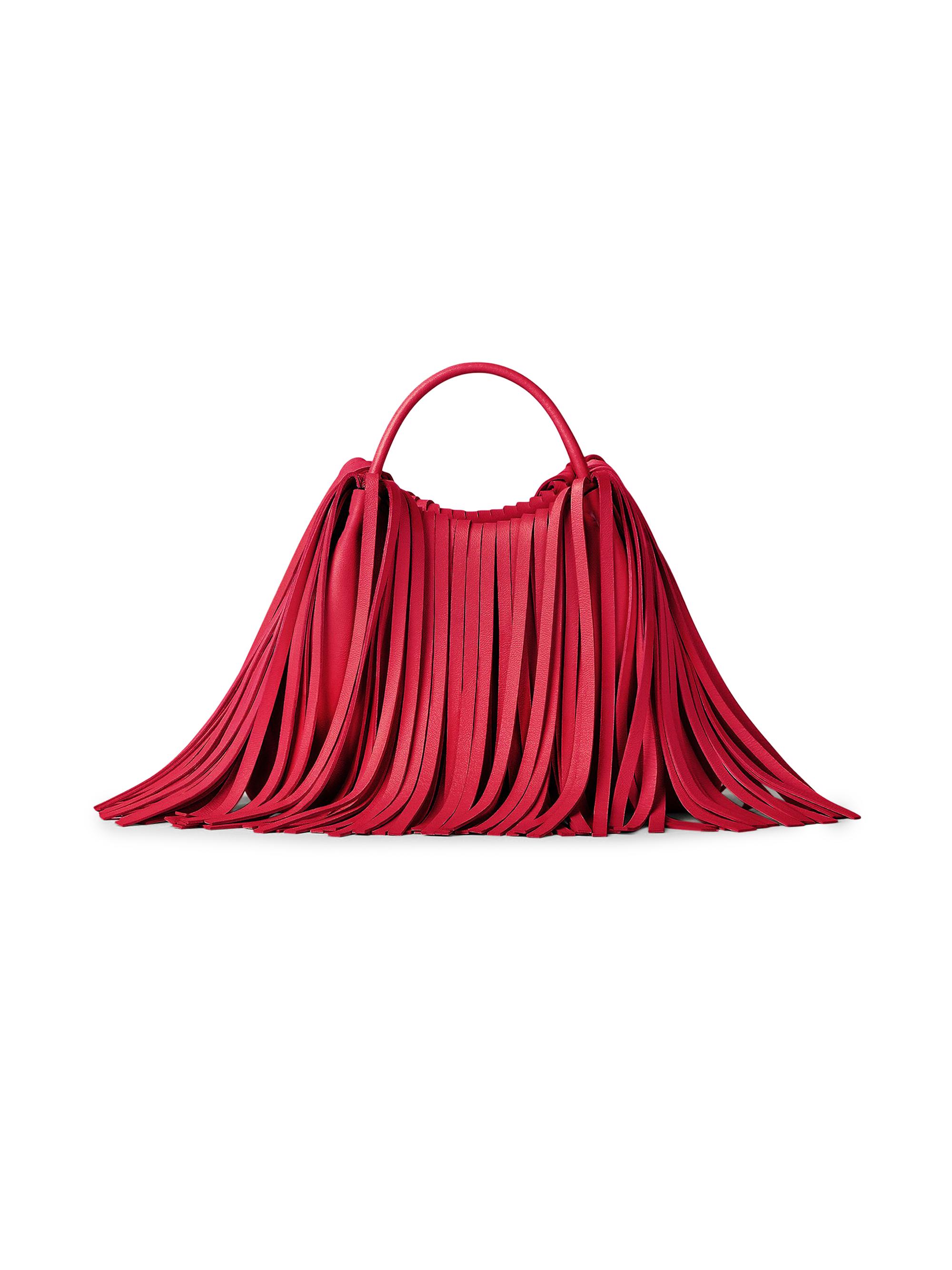 Givenchy Nano Facet Top Handle Bag in Leather with Fringes | Saks