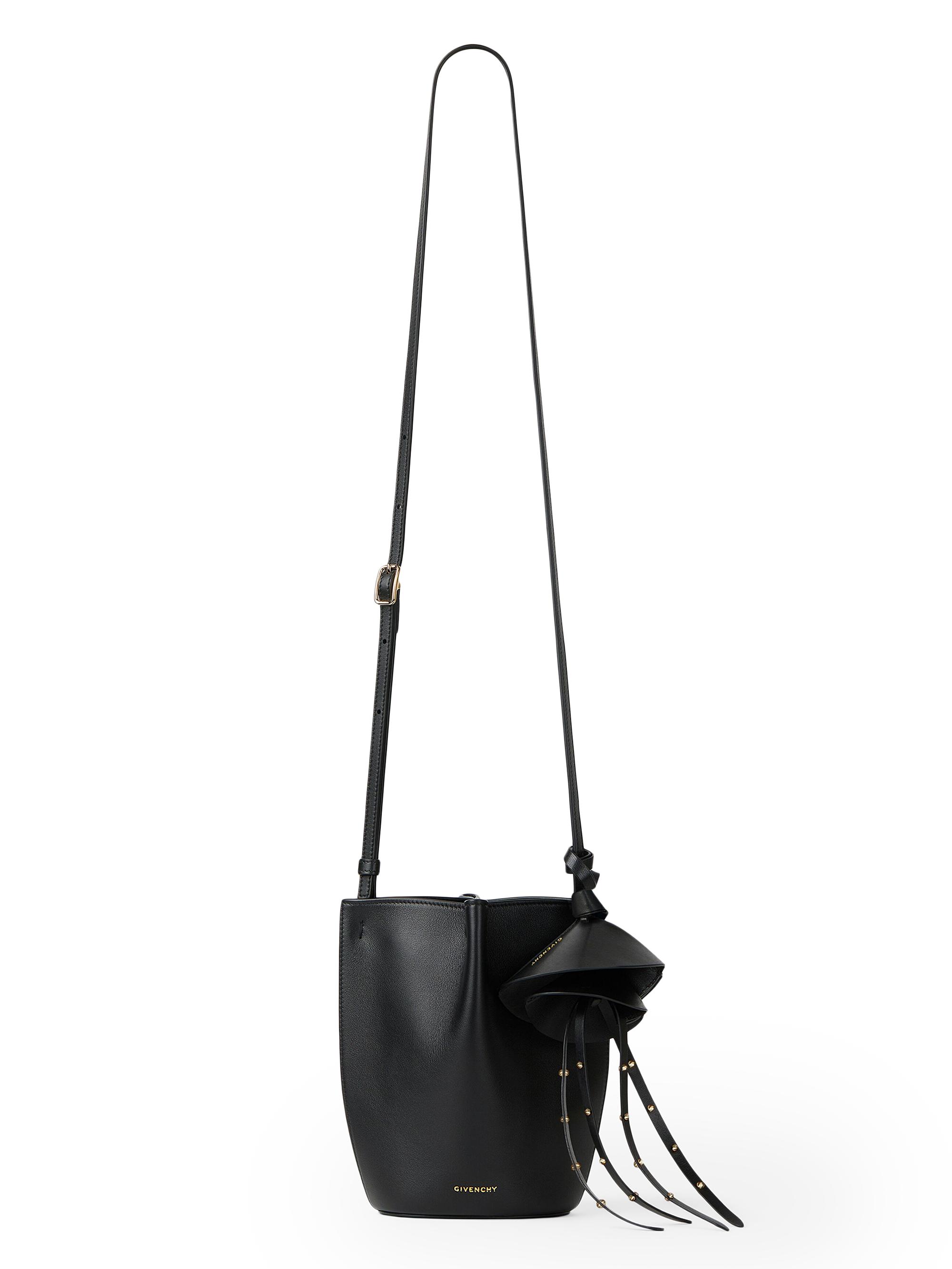 Givenchy Women's Nano Snap Bucket Bag in Grained Leather - Black