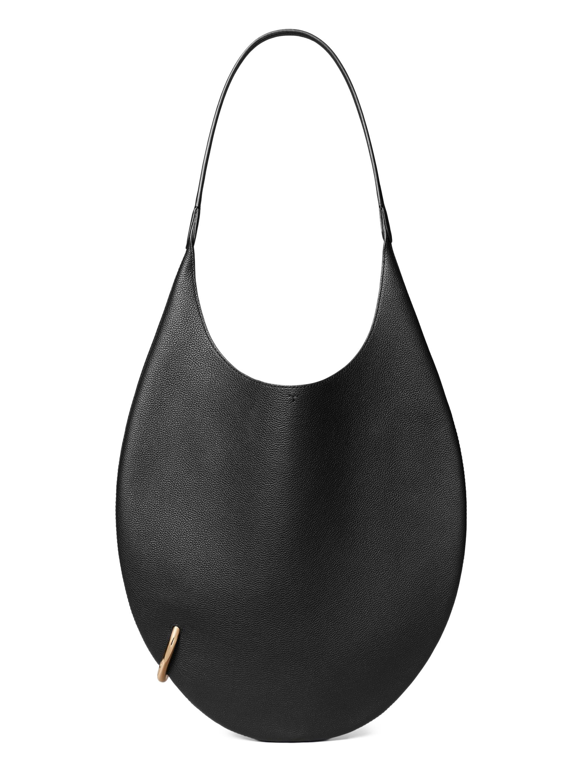 Tory Burch Women's Pierced Leather Shoulder Bag - Black