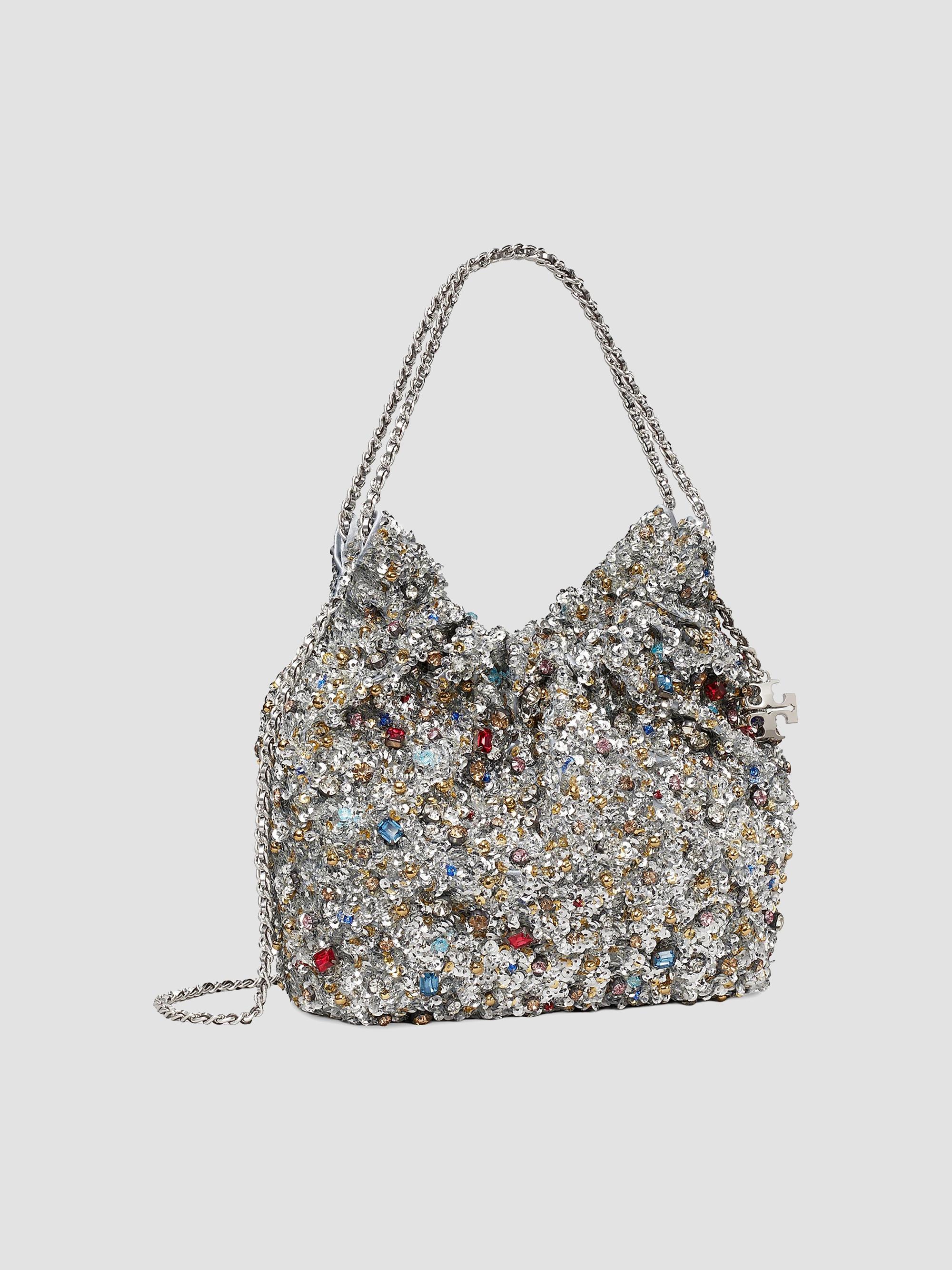 Tory Burch Fleming Mini Embellished Hobo Bag | Saks Fifth Avenue