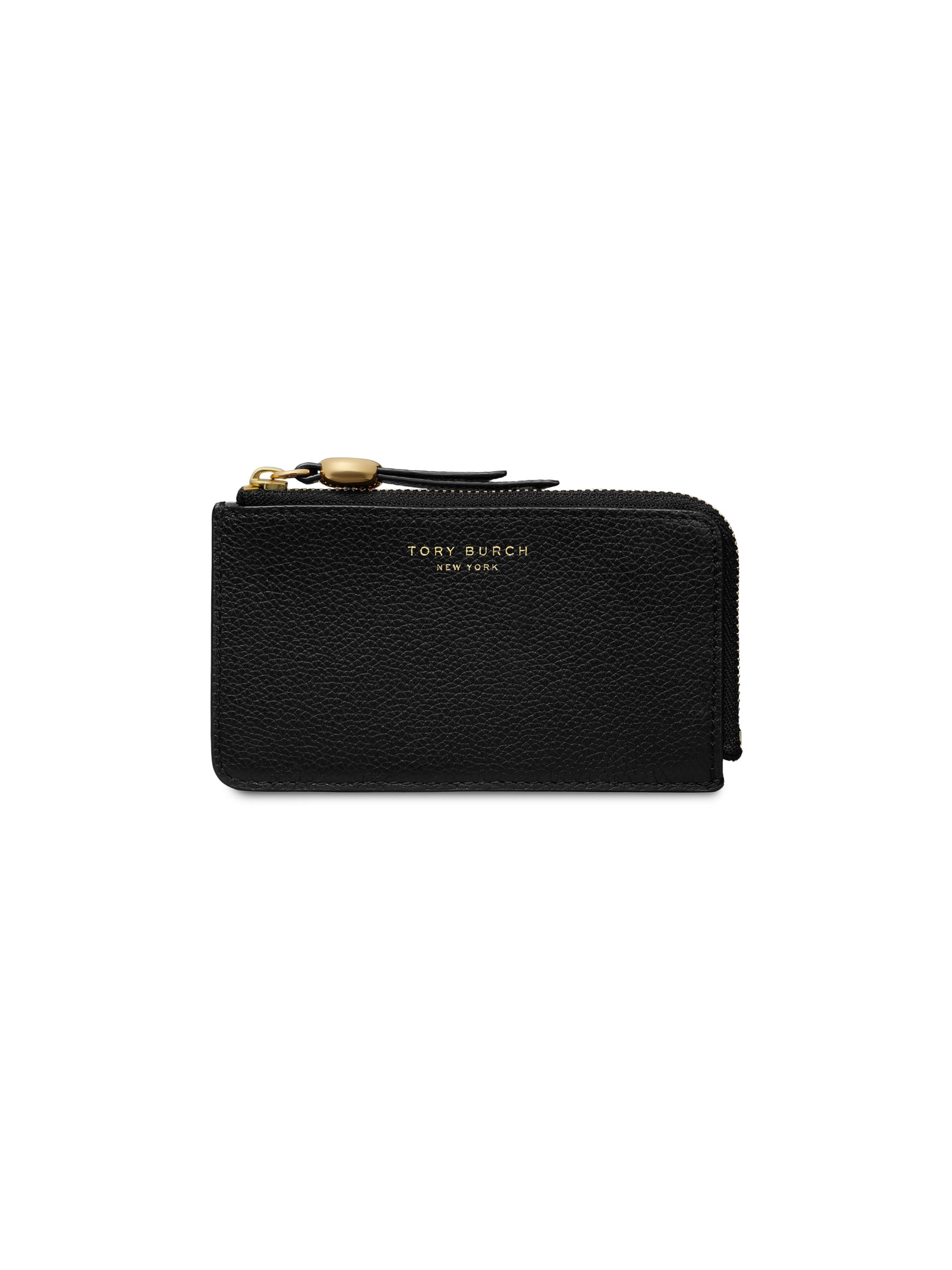 Tory Burch Women's Romy Leather Card Case - Black