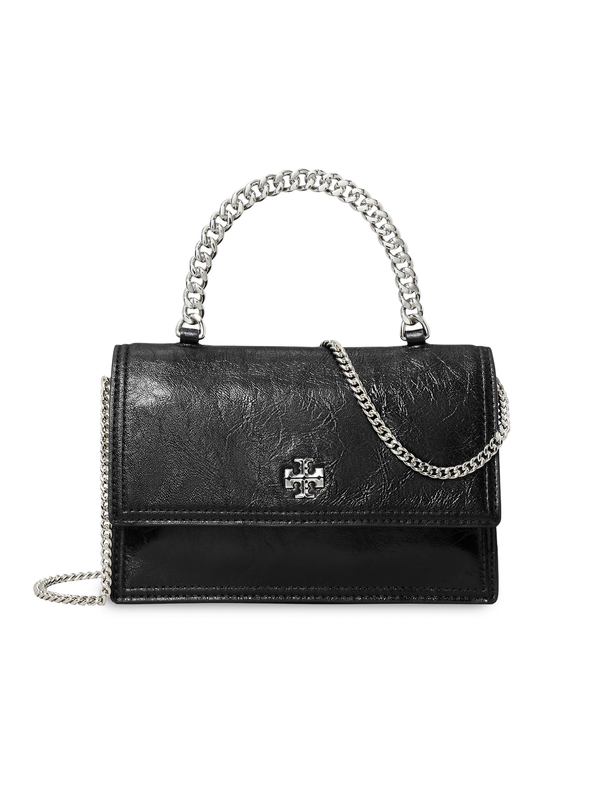 Tory Burch Mini Kira Chevron Leather Top Handle Bag | Saks Fifth