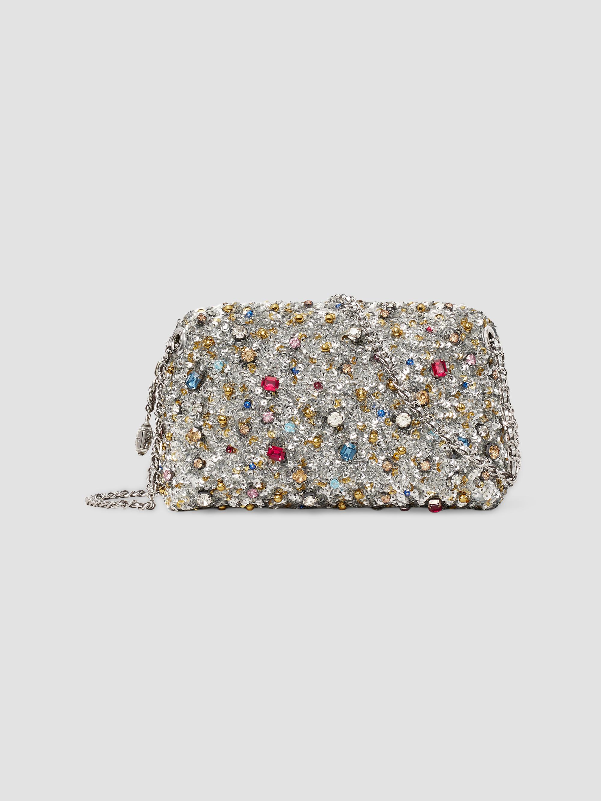 Tory Burch Women's Fleming Embellished Soft Crossbody Bag - Warm Rain | Thumbnail 7