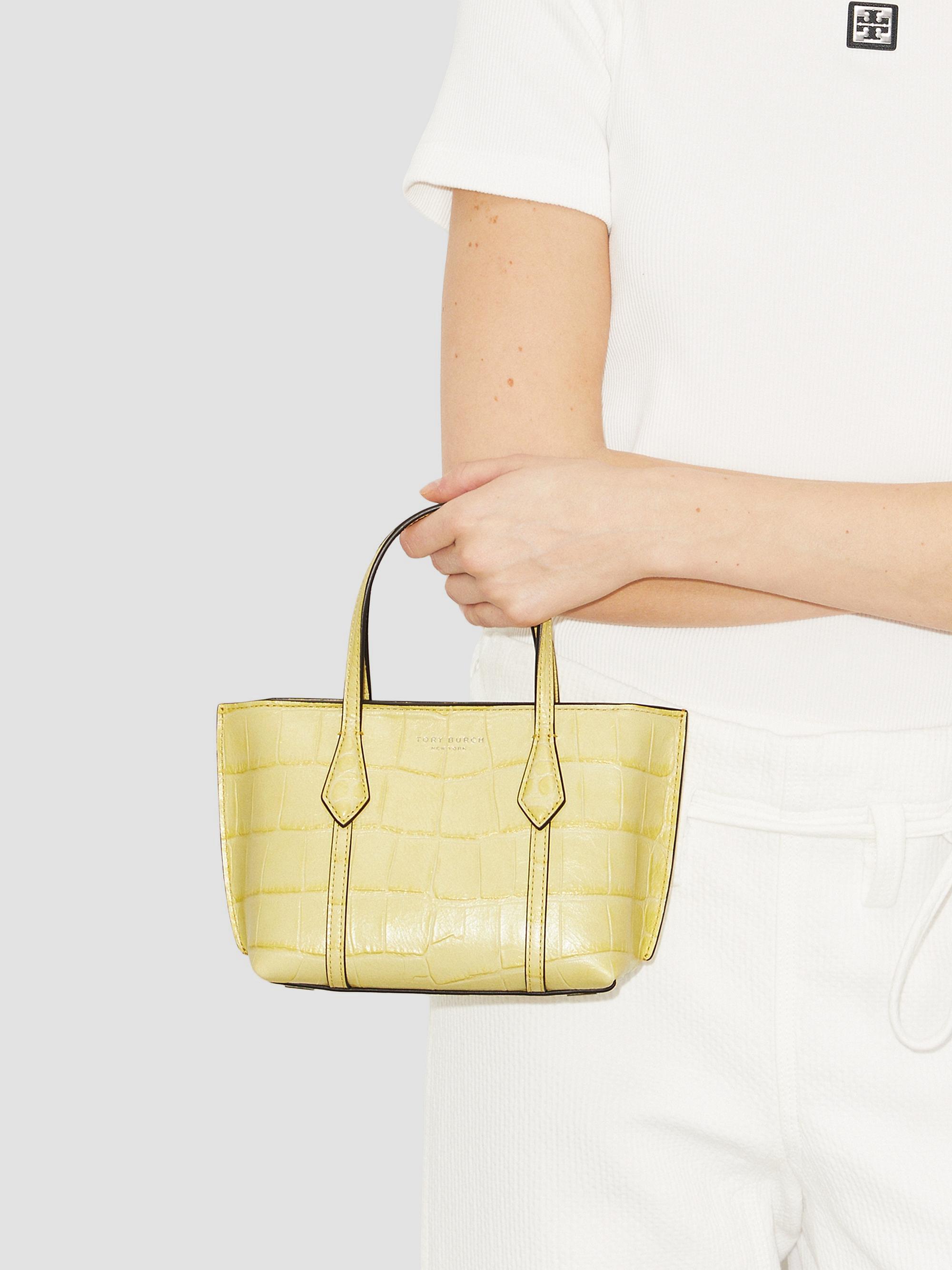 Tory Burch Perry Mini Croc-Embossed Leather Tote Bag | Saks Fifth