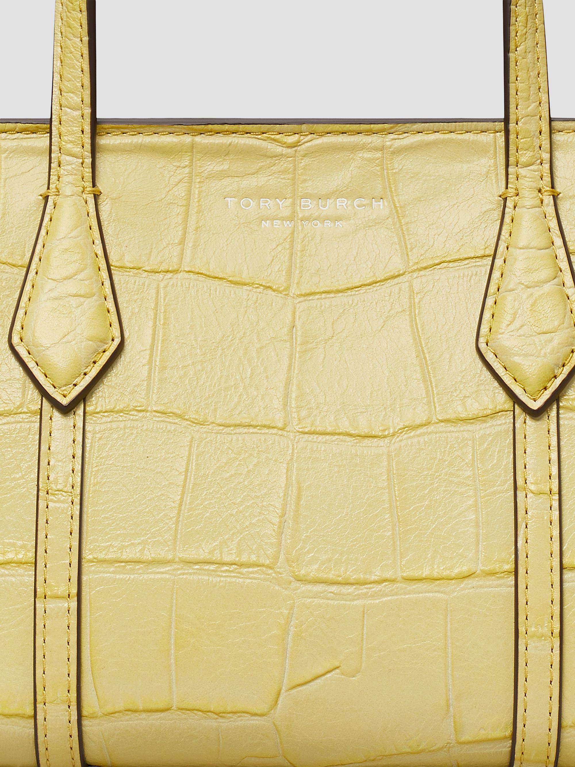 Tory Burch Perry Mini Croc-Embossed Leather Tote Bag | Saks Fifth