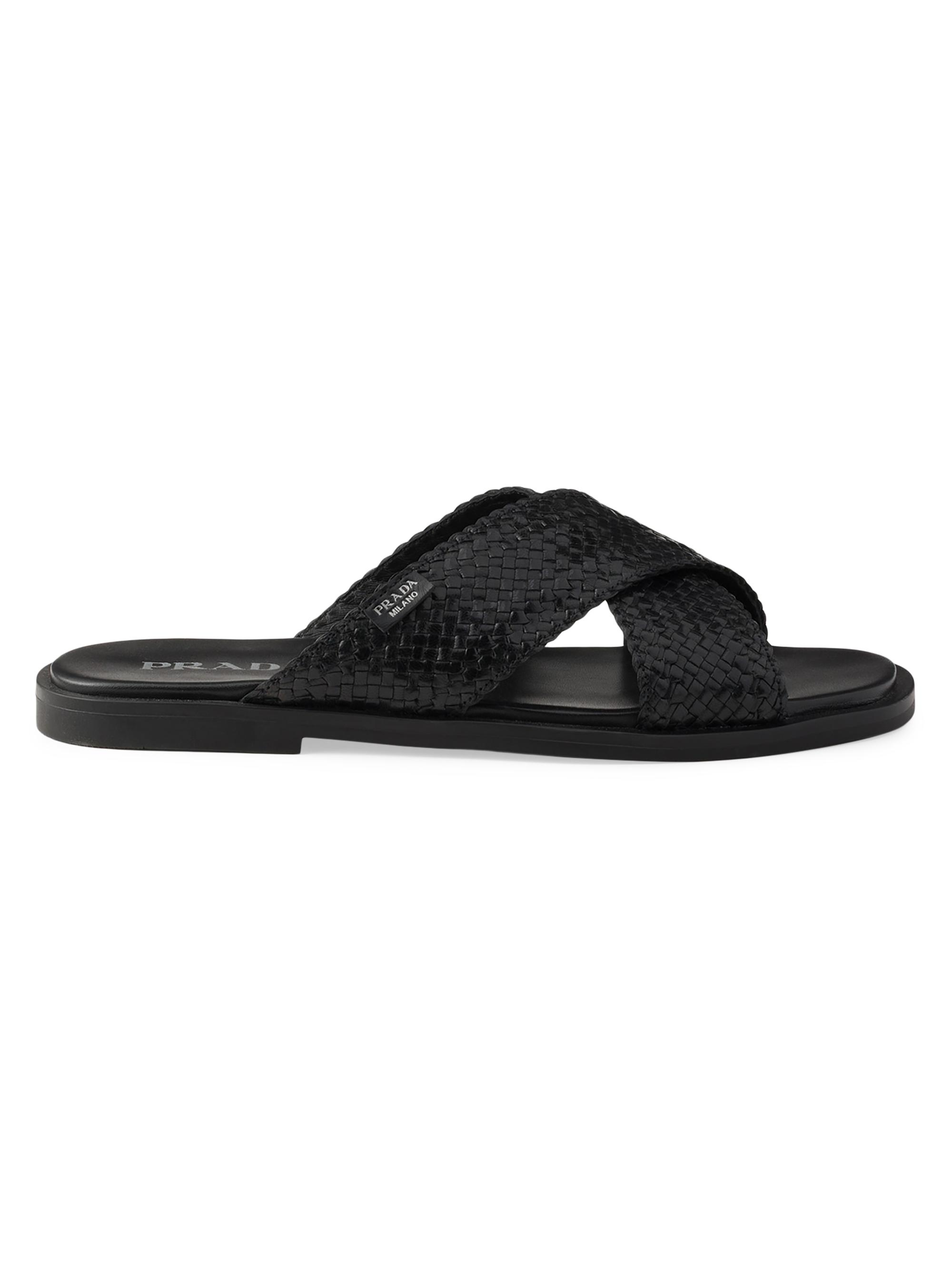 Fendi Cross-Strap FF Logo Sandals | Saks Fifth Avenue