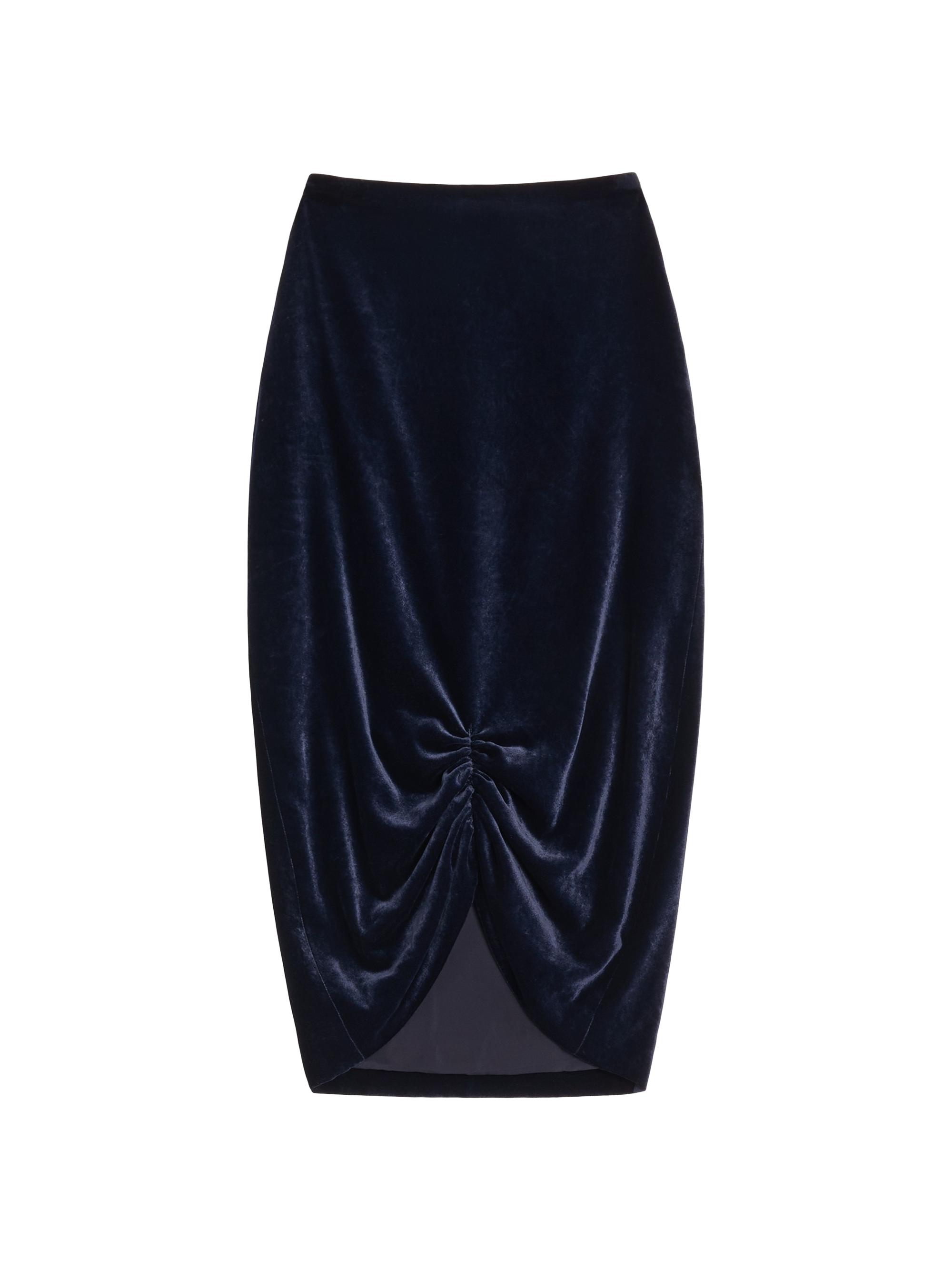 Valentino Garavani Women's Velvet Skirt - Navy