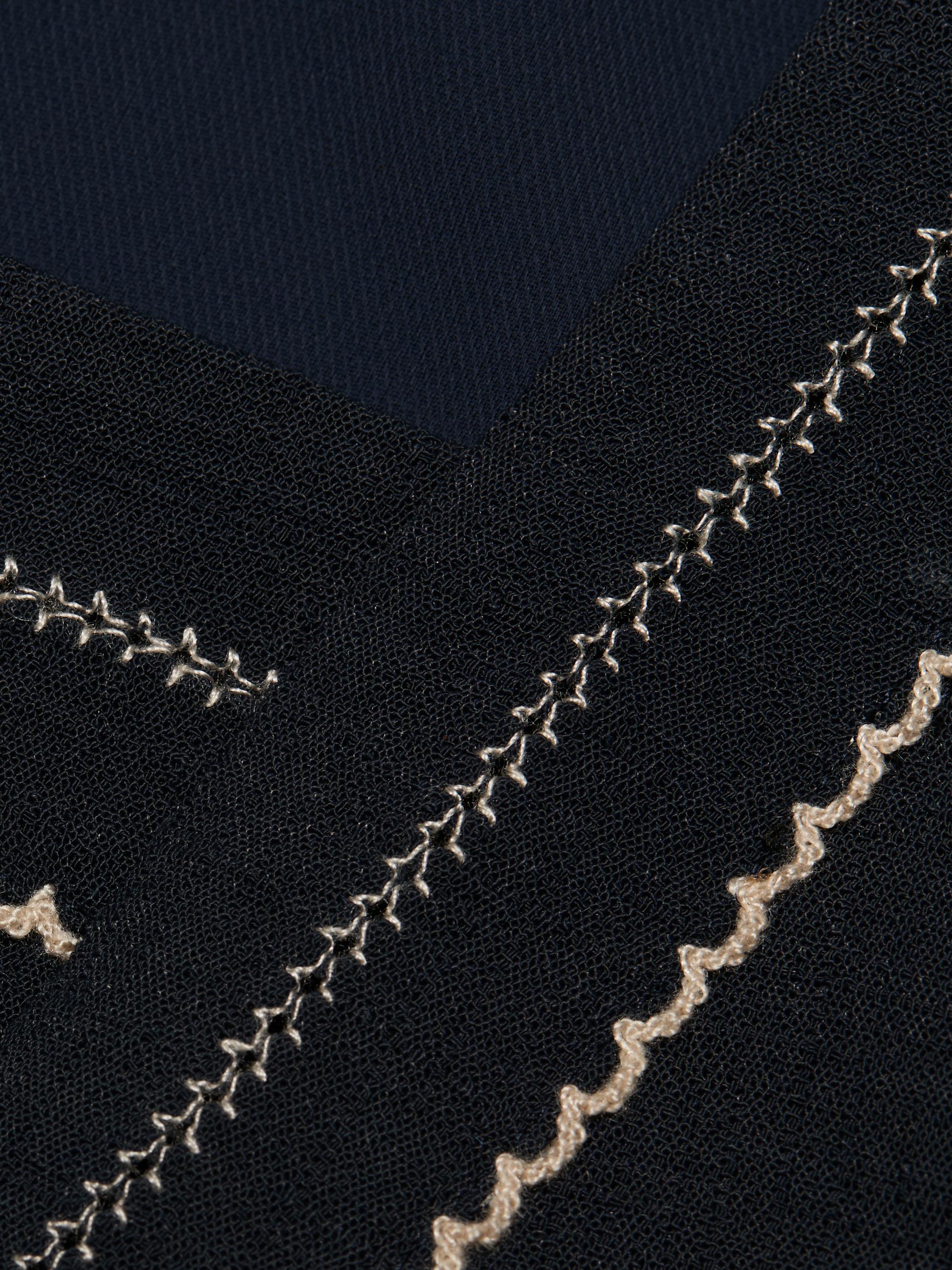 Ramy Brook Women's Briar Halterneck Embroidered Blouse - Navy | Thumbnail 7