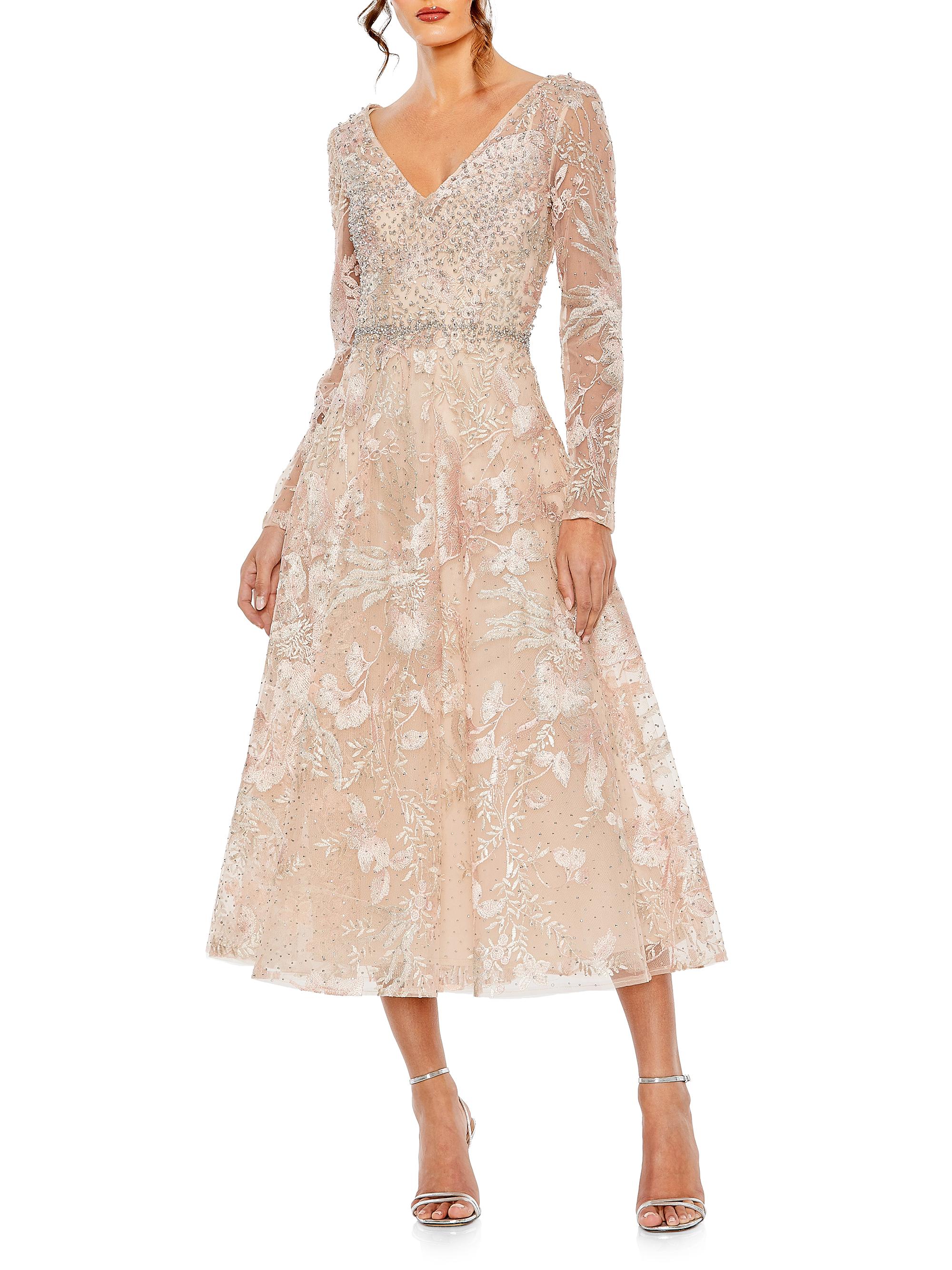 Mac Duggal Crystal-Embellished Sequined Asymmetric Gown | Saks Fifth Avenue