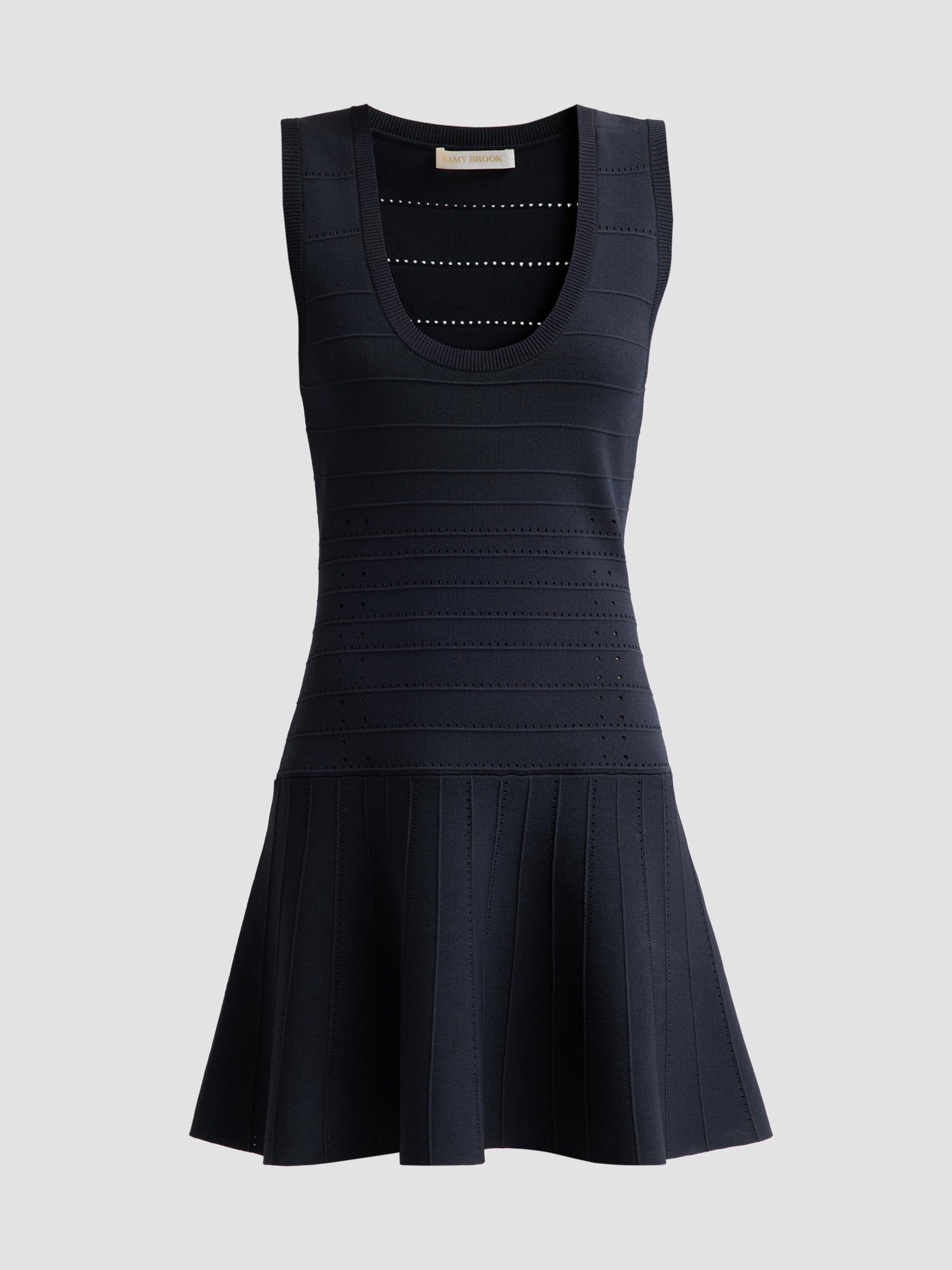 Ramy Brook Women's Anika Drop-Waist Mini Dress - Black