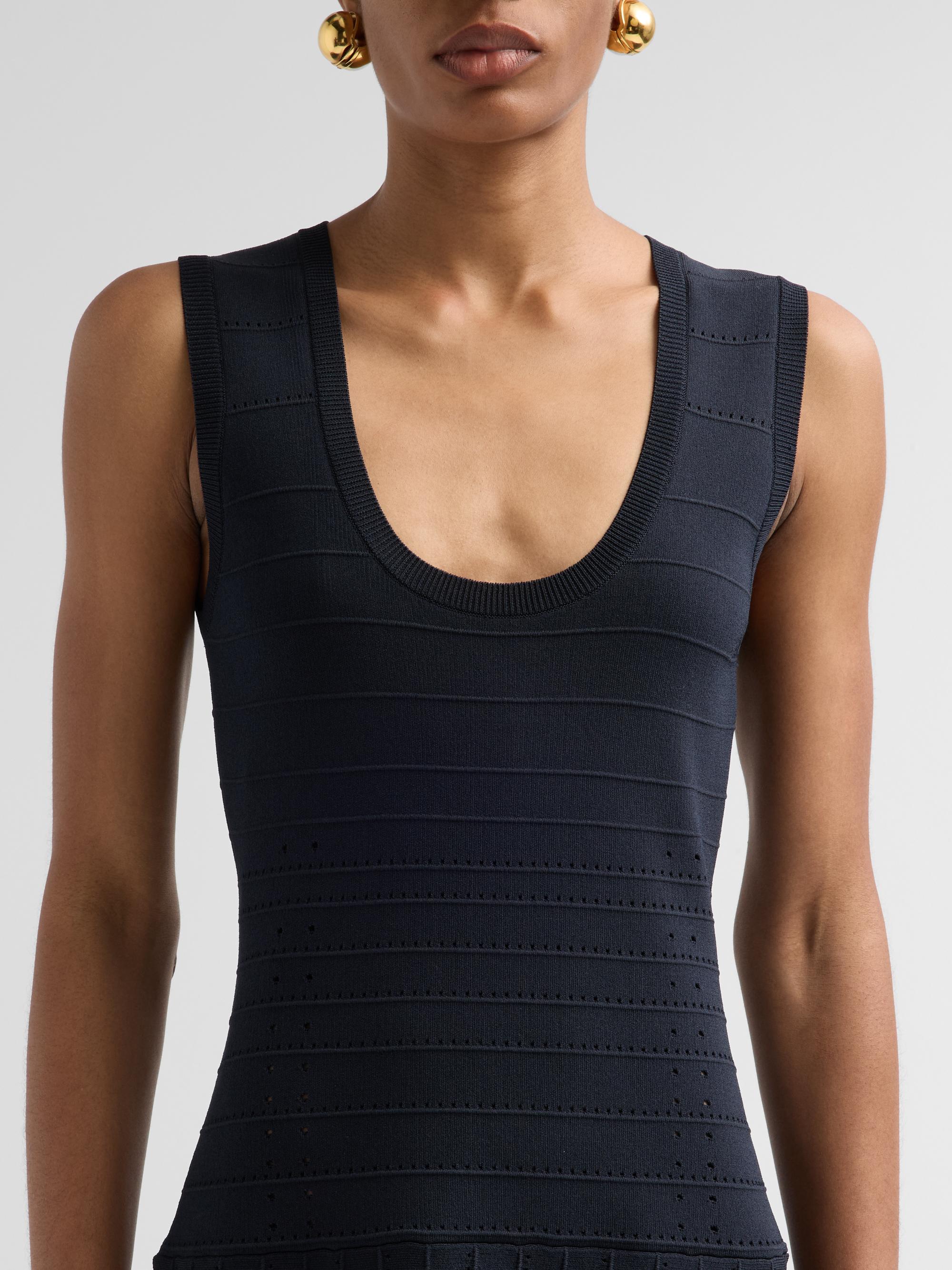Ramy Brook Women's Anika Drop-Waist Mini Dress - Black | Thumbnail 5