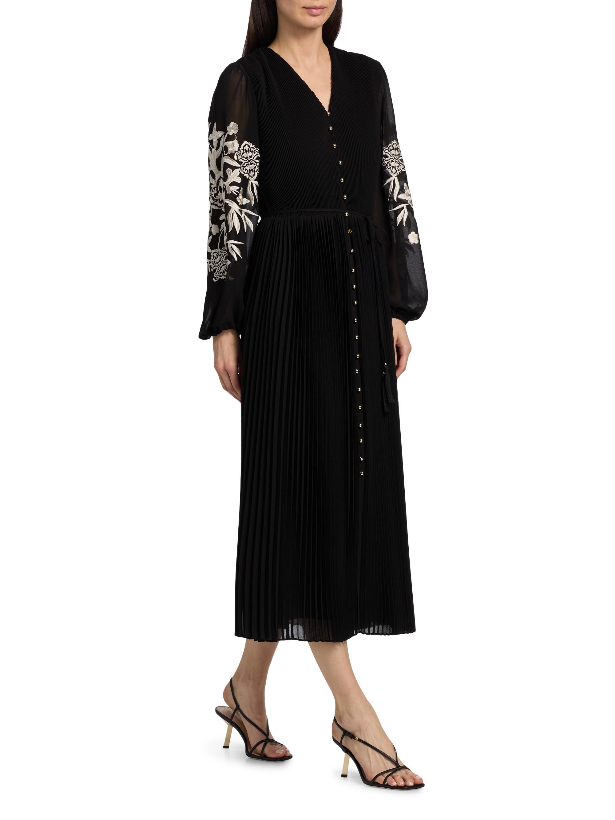 elie tahari embroidered dress Elie Tahari The Zoya Eyelet Embroidered Dress