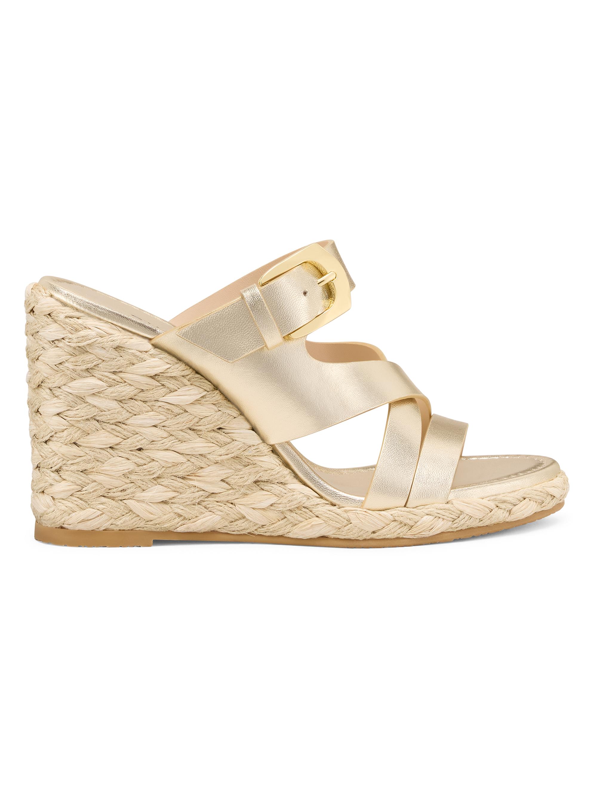 slim fit dress slacks Jack Rogers Rozette Ruffle Wedge | Suede