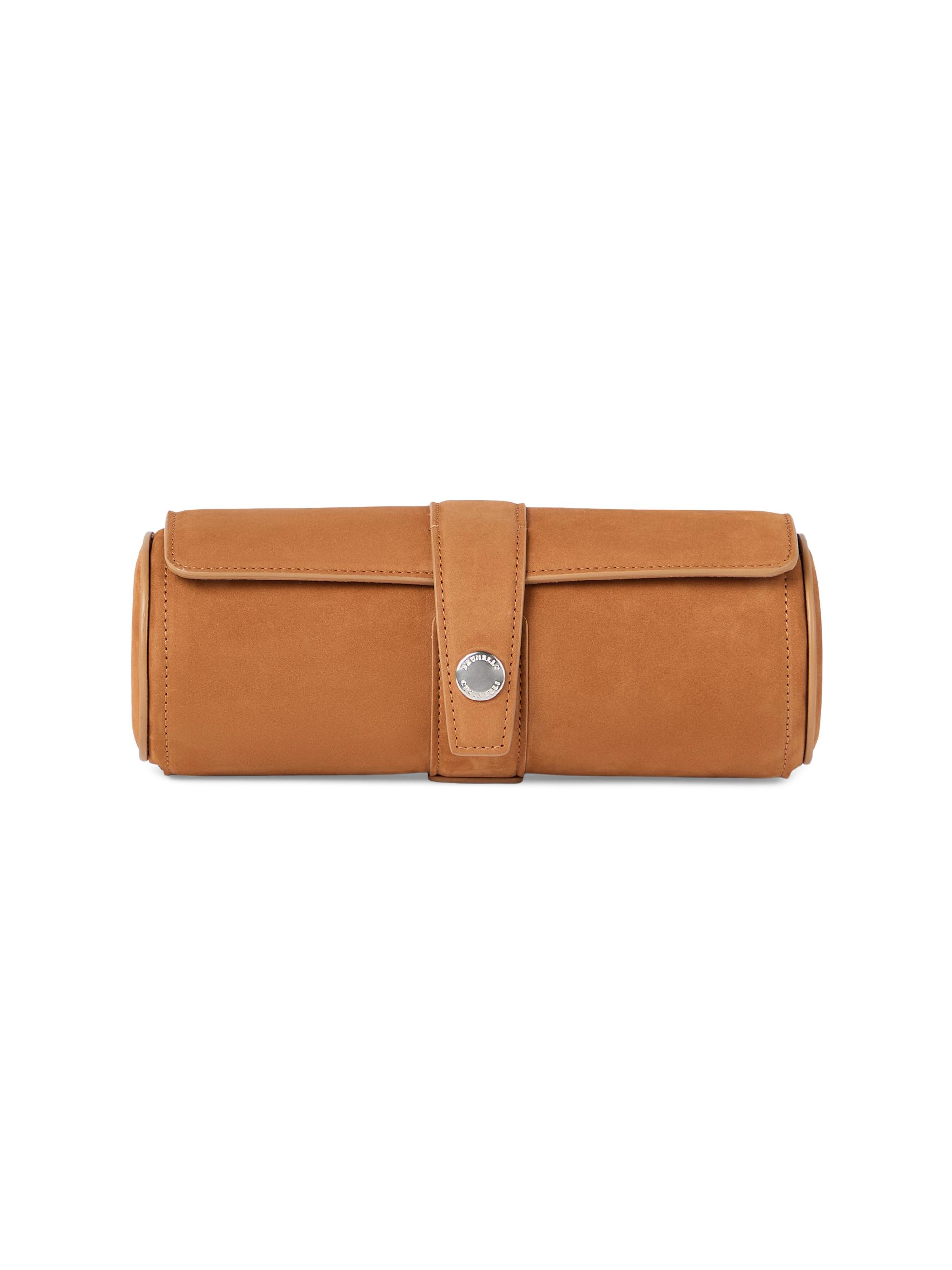 Brunello Cucinelli Nubuck Watch Box - Cognac