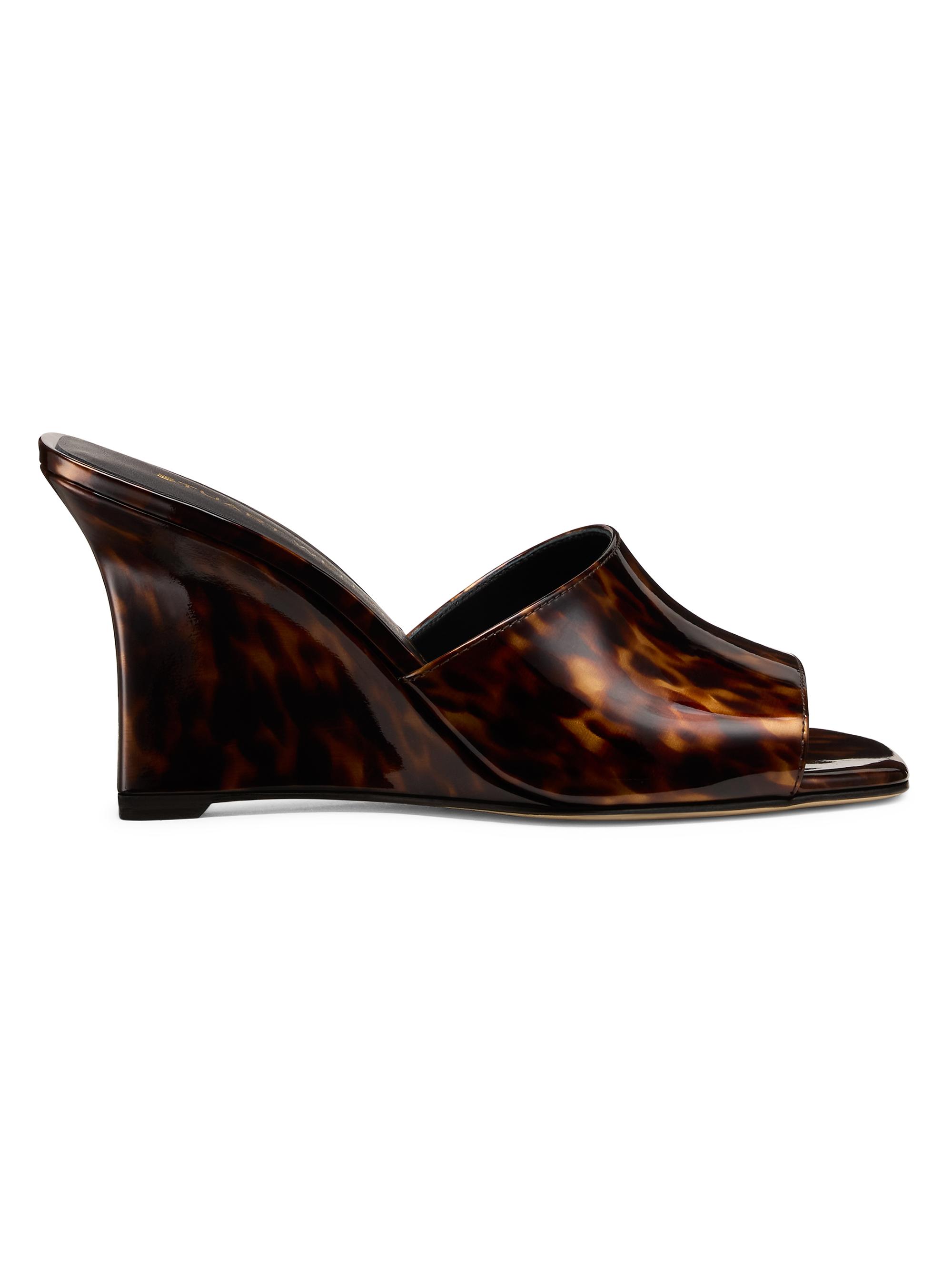 Stuart Weitzman Women's Vinnie 5MM Wedge Mules - Classic | Thumbnail 6