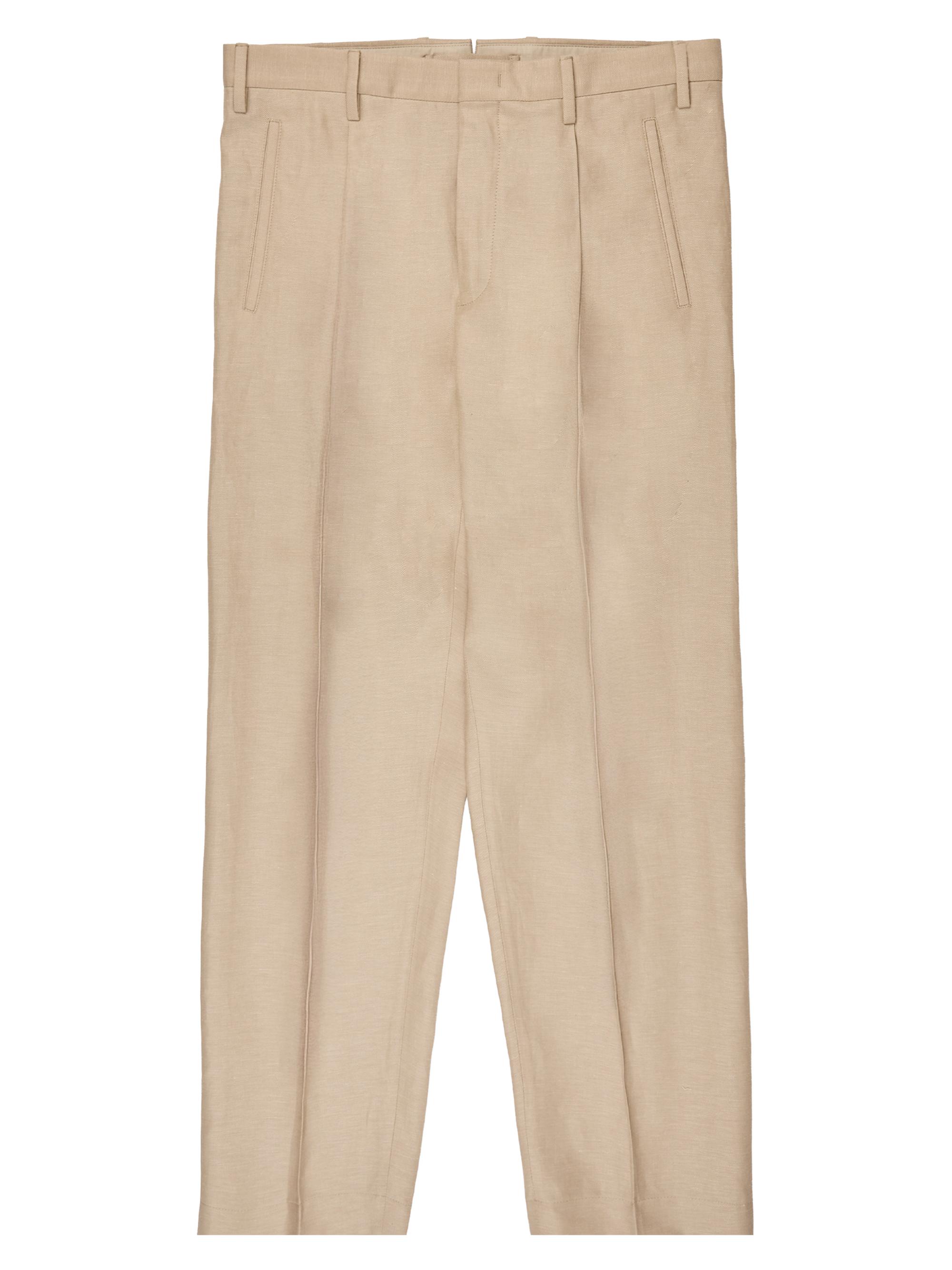 Slowear Men's Wool-Linen Straight-Leg Trousers - Light Beige
