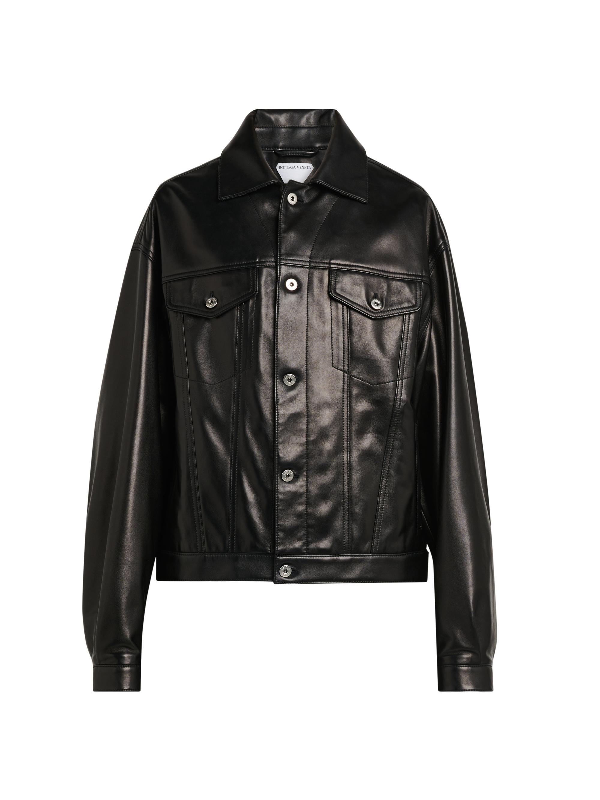 Bottega Veneta Leather Patch Pocket Jacket | Saks Fifth Avenue
