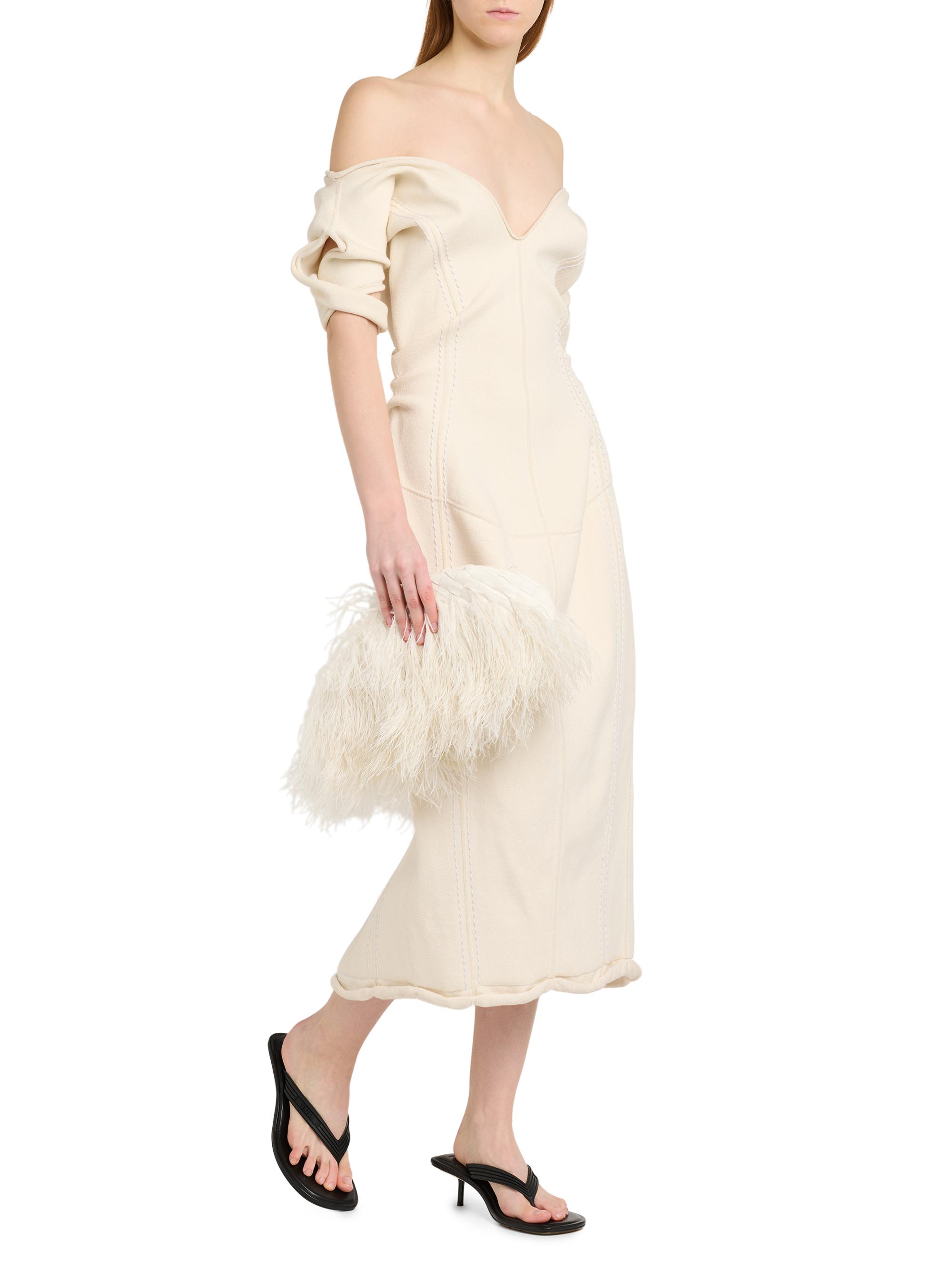 white christmas dresses Bottega Veneta Button-detailed Cotton-blend Midi Shirt Dress – Runway  Catalog main image 1