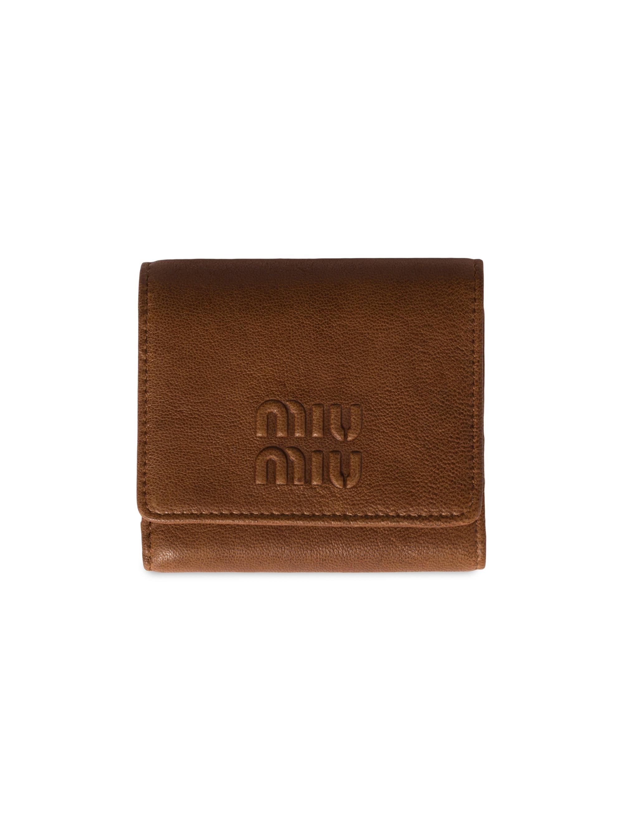 Miu Miu Small Leather Wallet | Saks Fifth Avenue