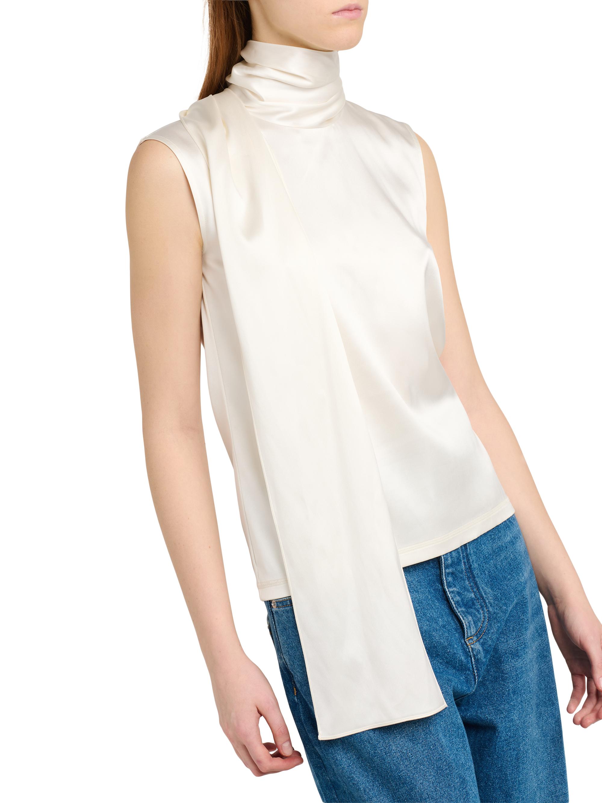Bottega Veneta Stretch-Silk Scarf Top | Saks Fifth Avenue