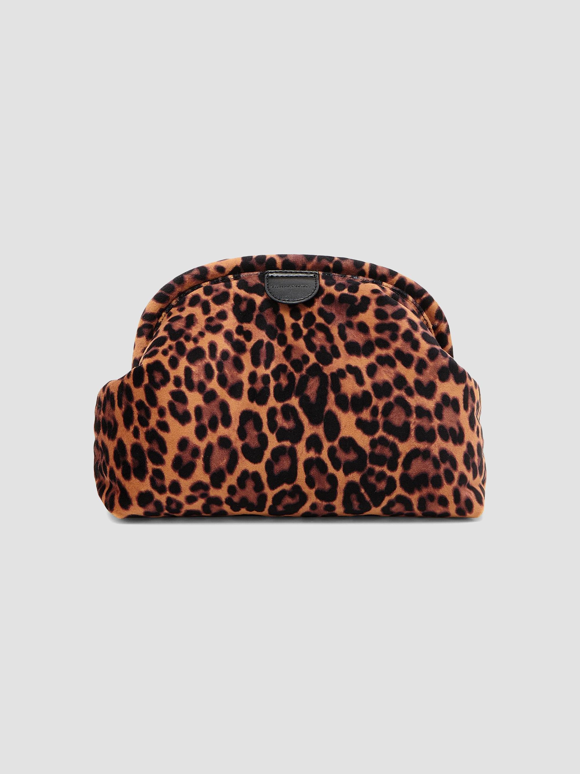 Stella McCartney Women's Falabella Leopard-Print Velvet Convertible Clutch - Leopard | Thumbnail 8