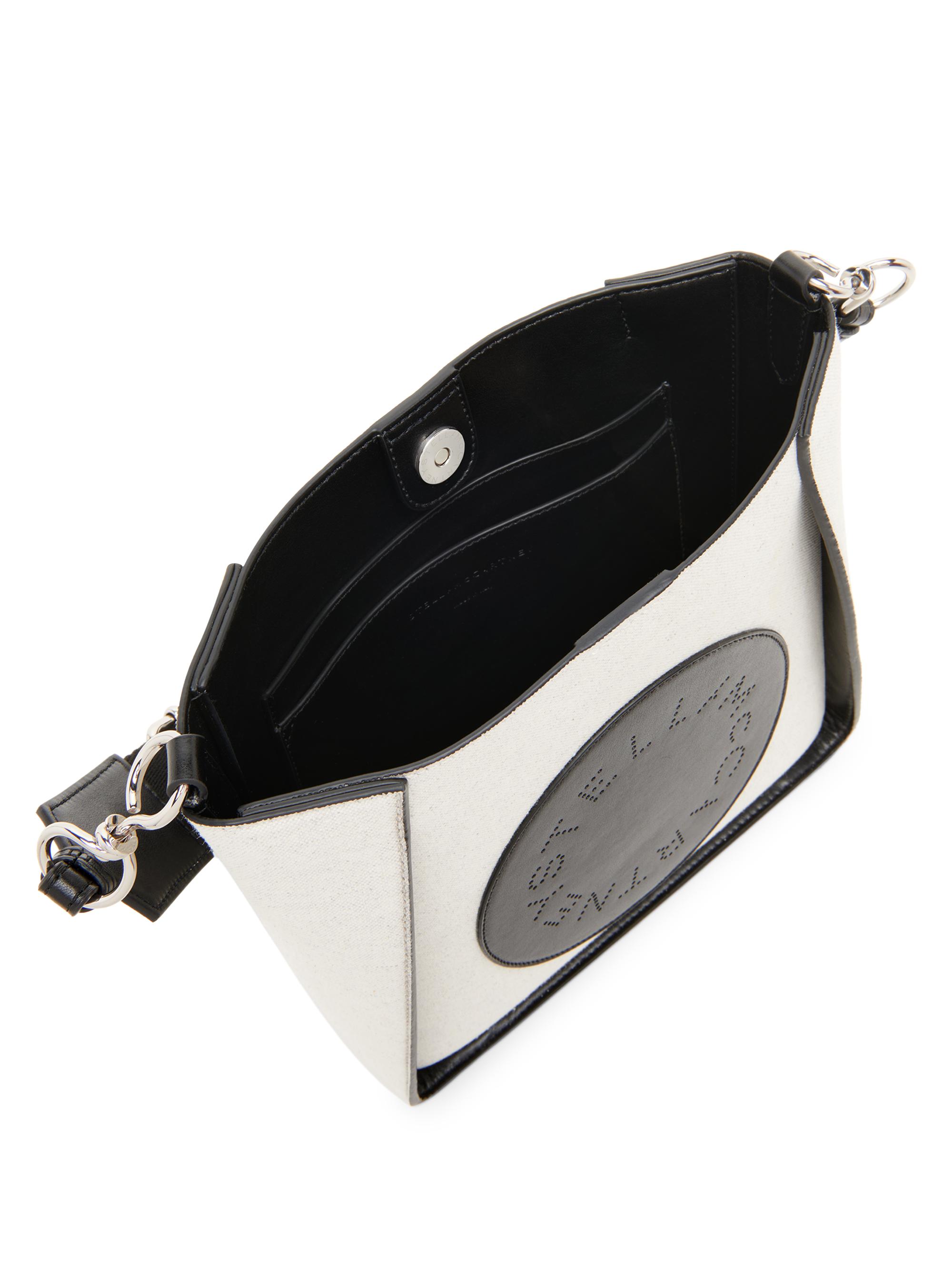 Stella McCartney Women's Logo Cotton Canvas Crossbody Bag - Black | Thumbnail 3