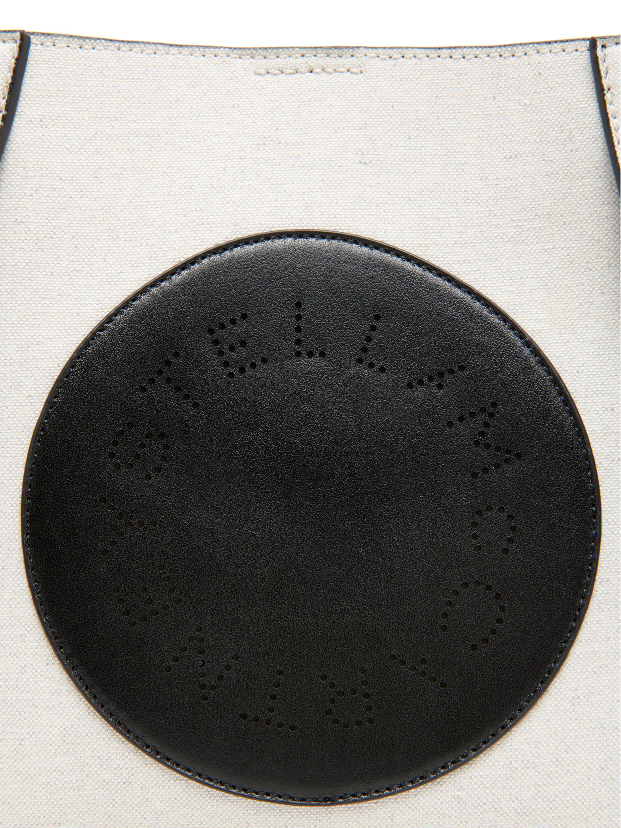 Stella McCartney Women's Logo Cotton Canvas Crossbody Bag - Black | Thumbnail 4