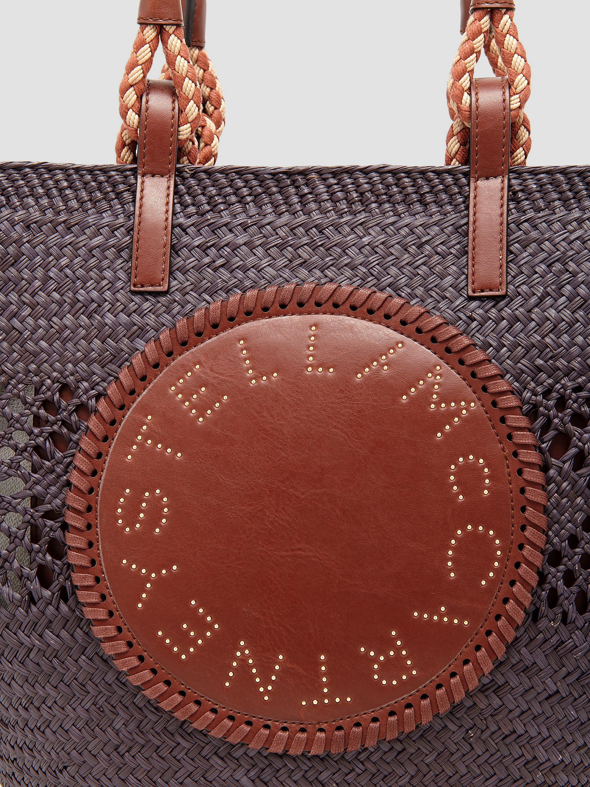 Stella McCartney Large Basket Eco Iraca Palm & Rope Tote Bag