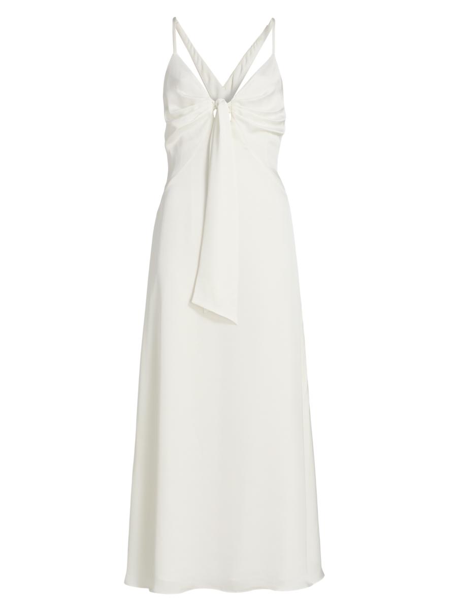 Ramy Brook Mckenzie Plunging V-Neck A-Line Midi-Dress | Saks Fifth