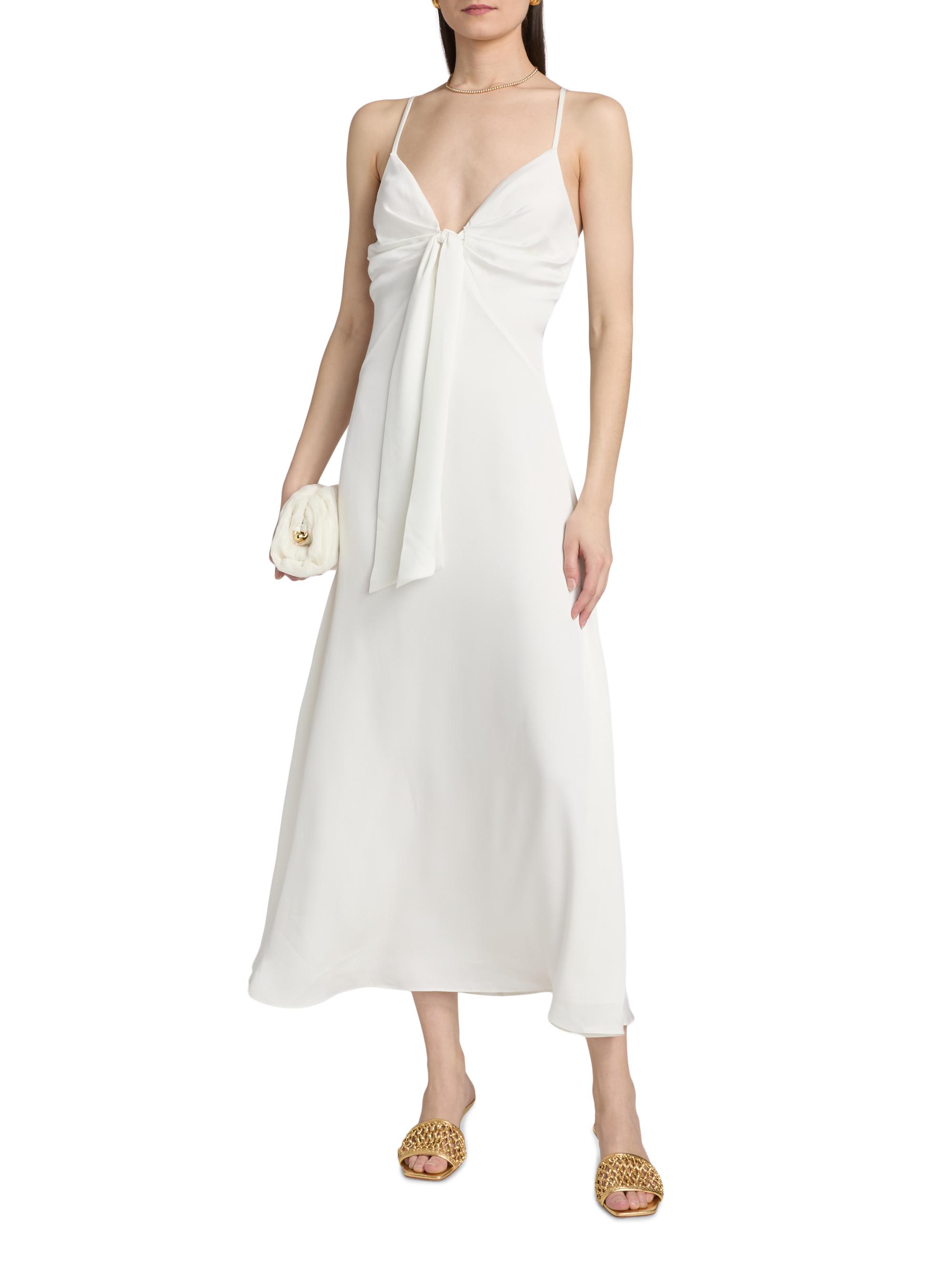 Ramy Brook Women's Mckenzie Plunging V-Neck A-Line Midi-Dress - | Thumbnail 3