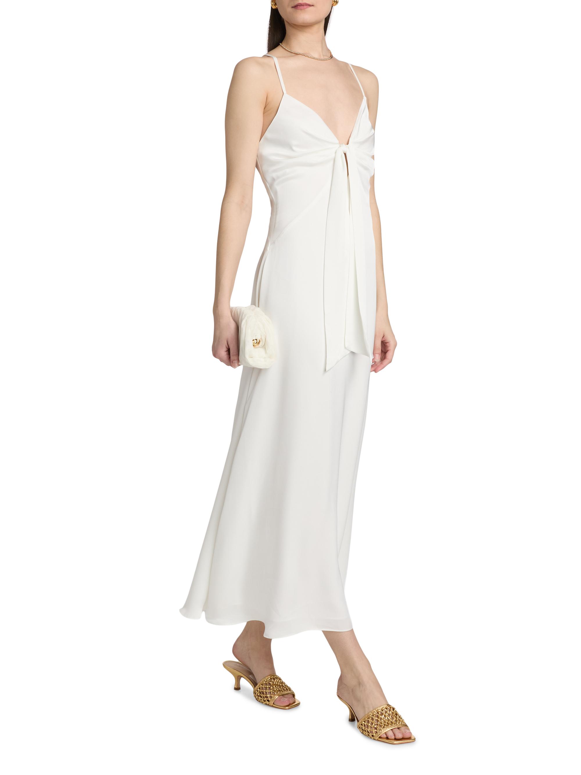 Ramy Brook Women's Mckenzie Plunging V-Neck A-Line Midi-Dress - | Thumbnail 4