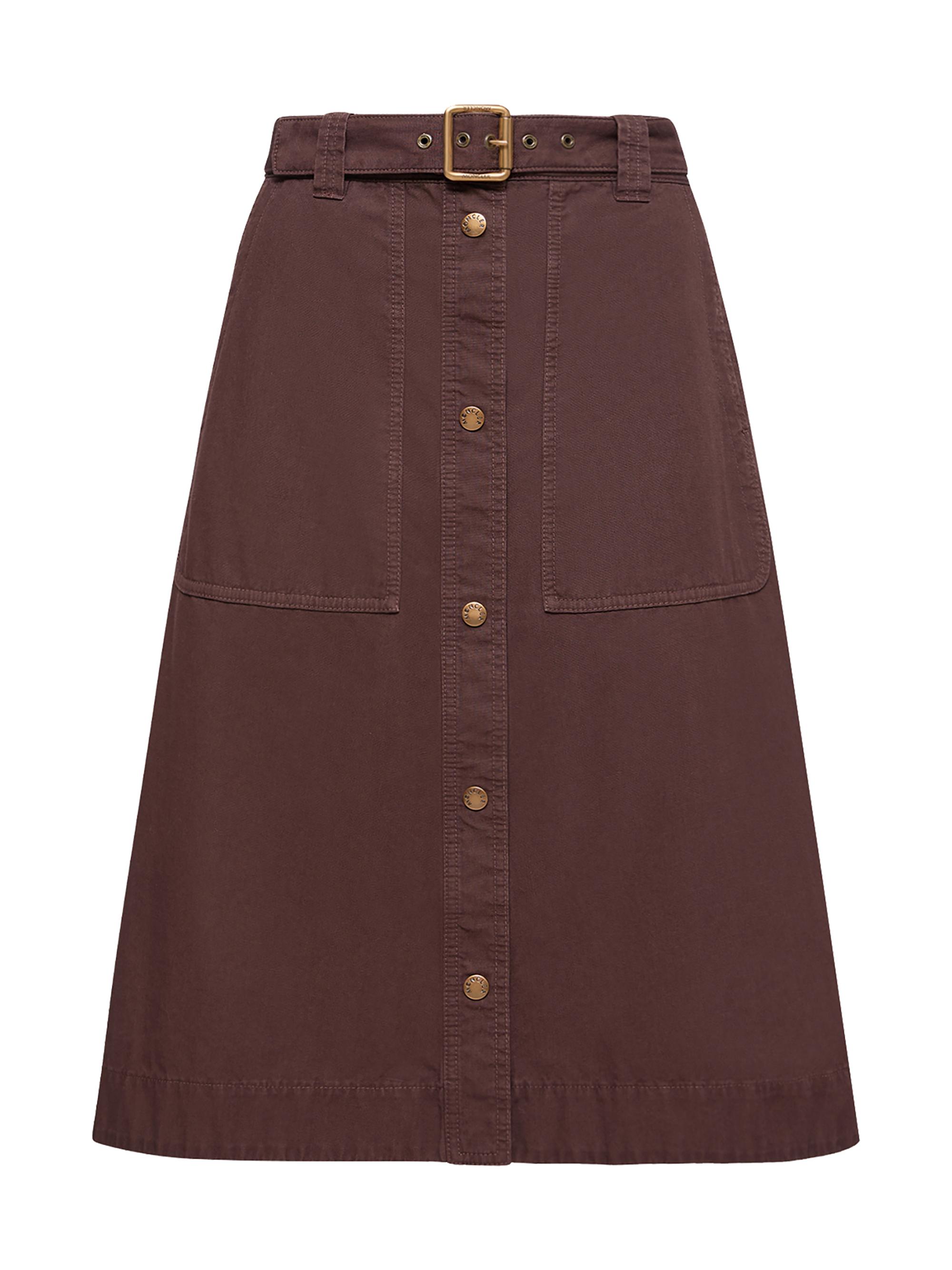 Moncler Women's Skirt in Cotton - Burgundy