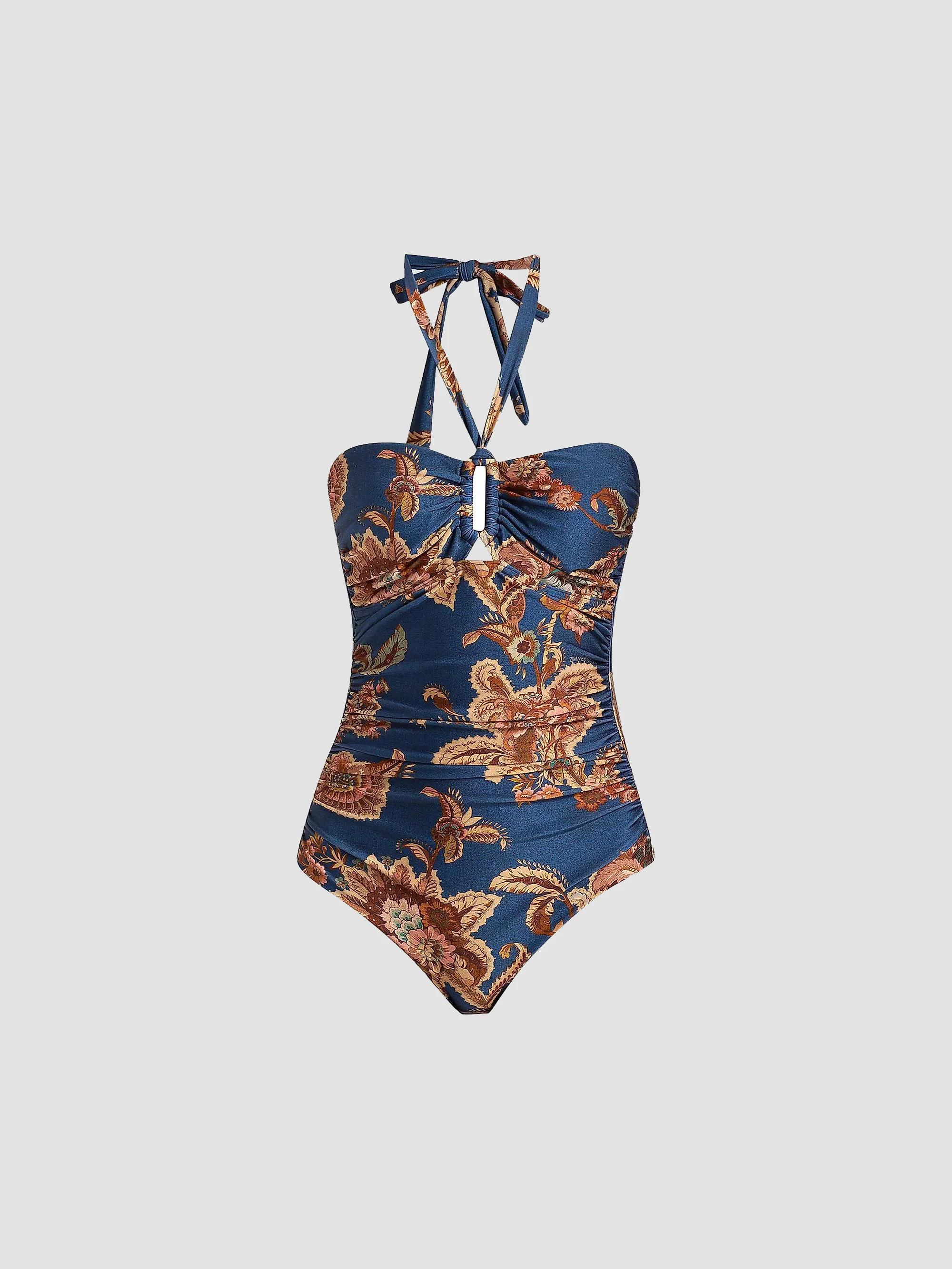 Zimmermann Awaken Belted One-Piece Swimsuit | Saks Fifth Avenue