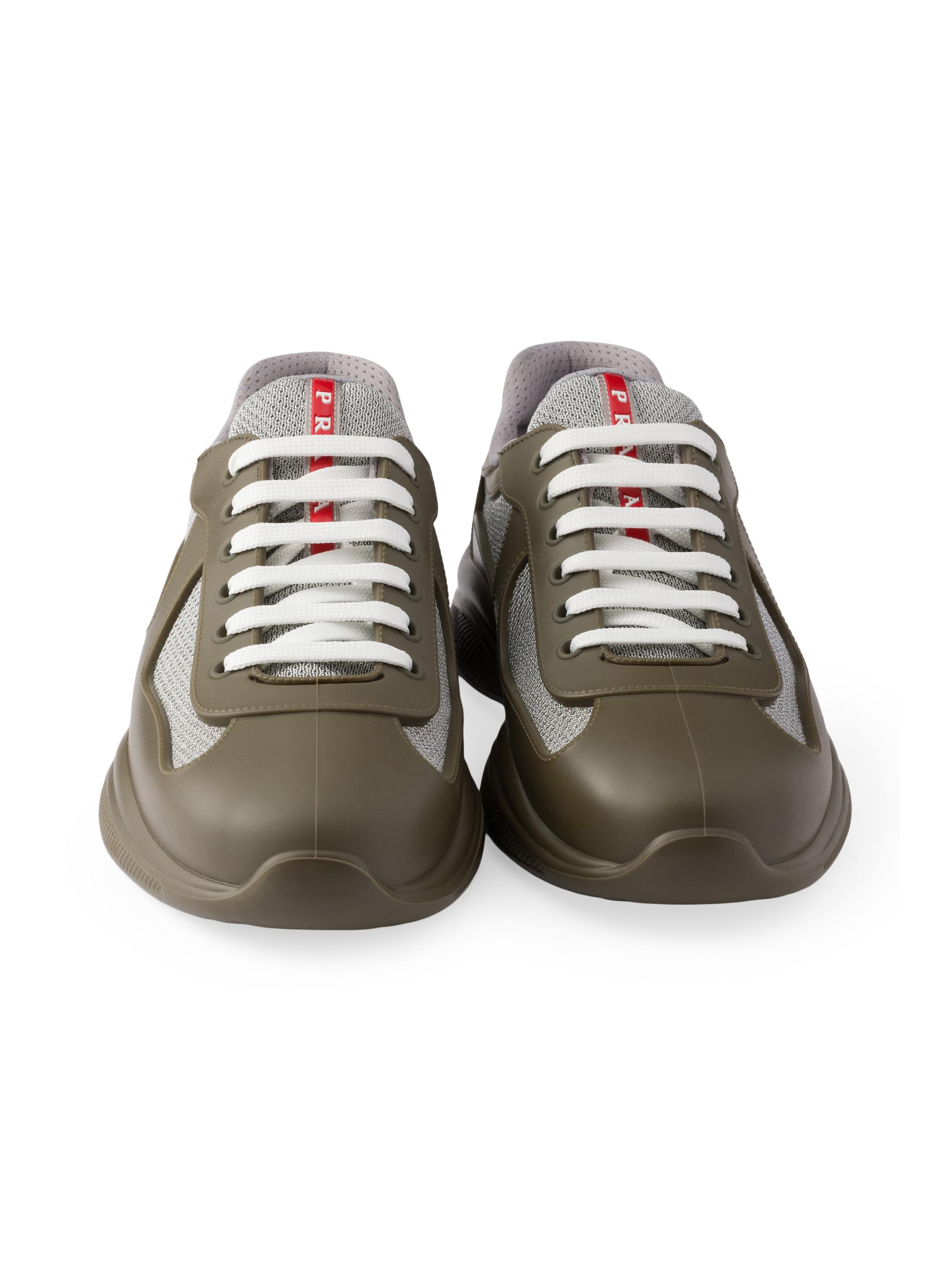 Prada Men's America's Cup Soft Rubber and Bike Fabric Sneakers