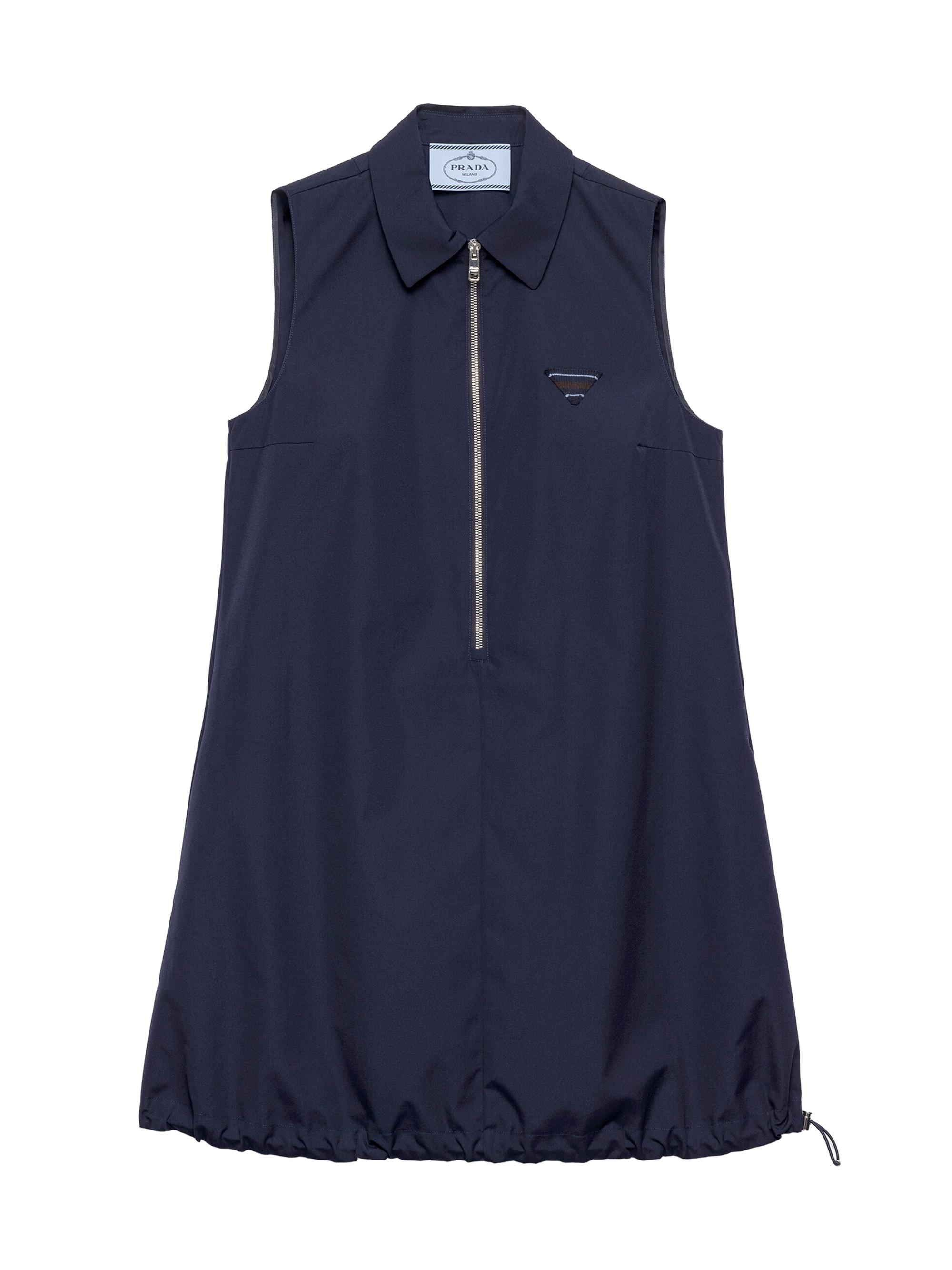 Prada Women's Poplin Mini-Dress - Blue