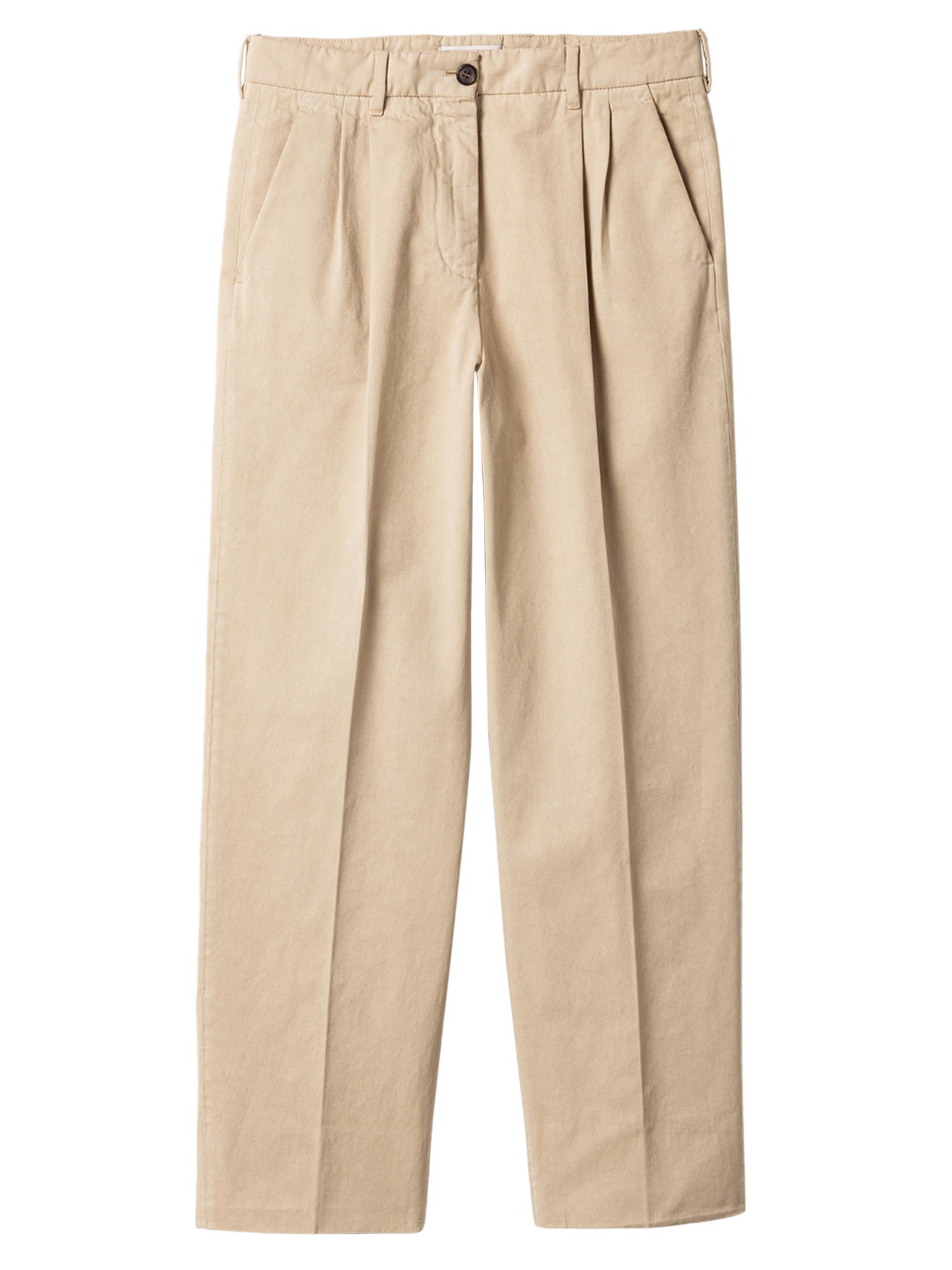 Miu Miu Women's Old Gabardine Pants - Beige Khaki