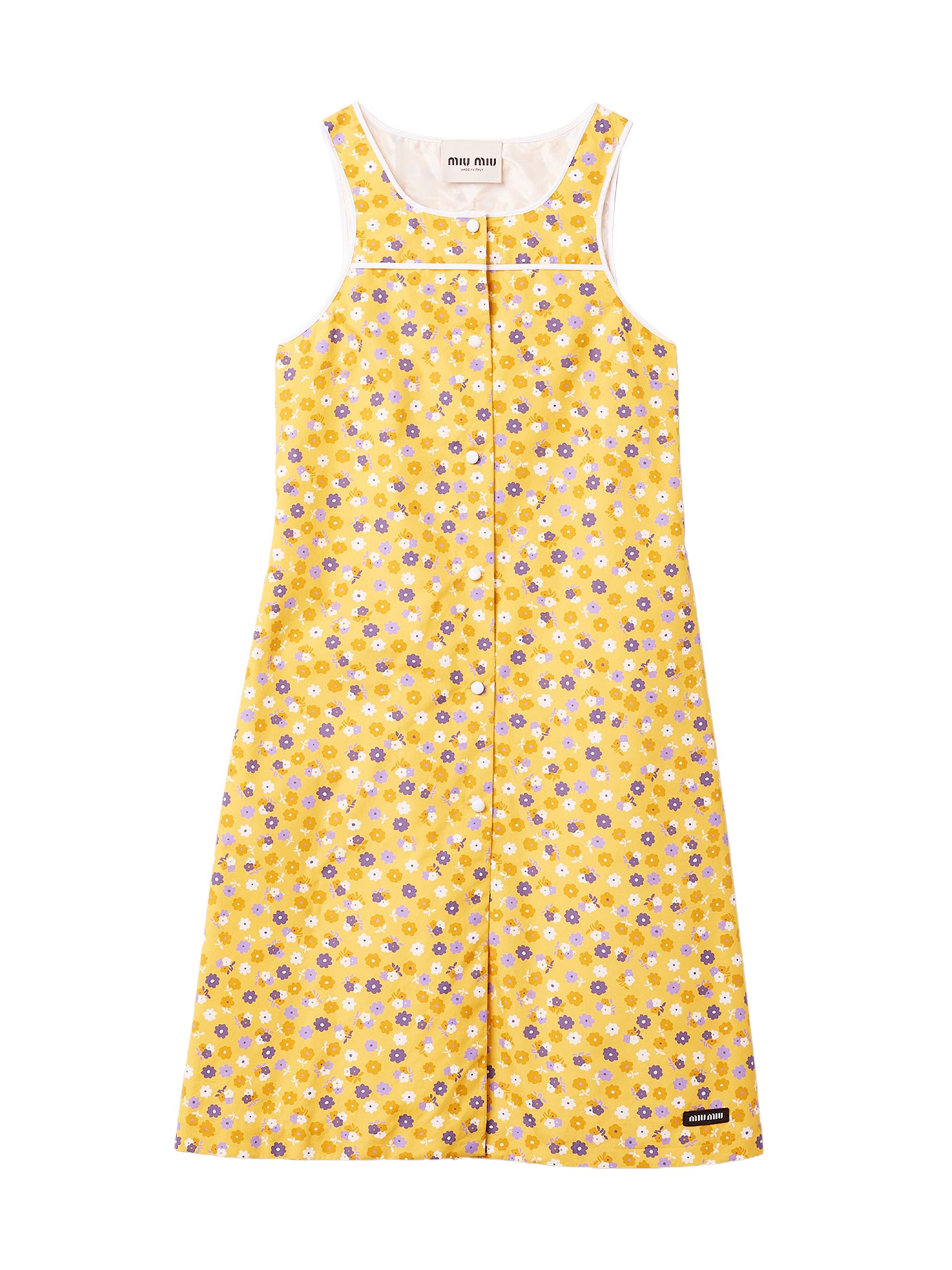 Miu Miu Women's Poplin Dress - Yellow