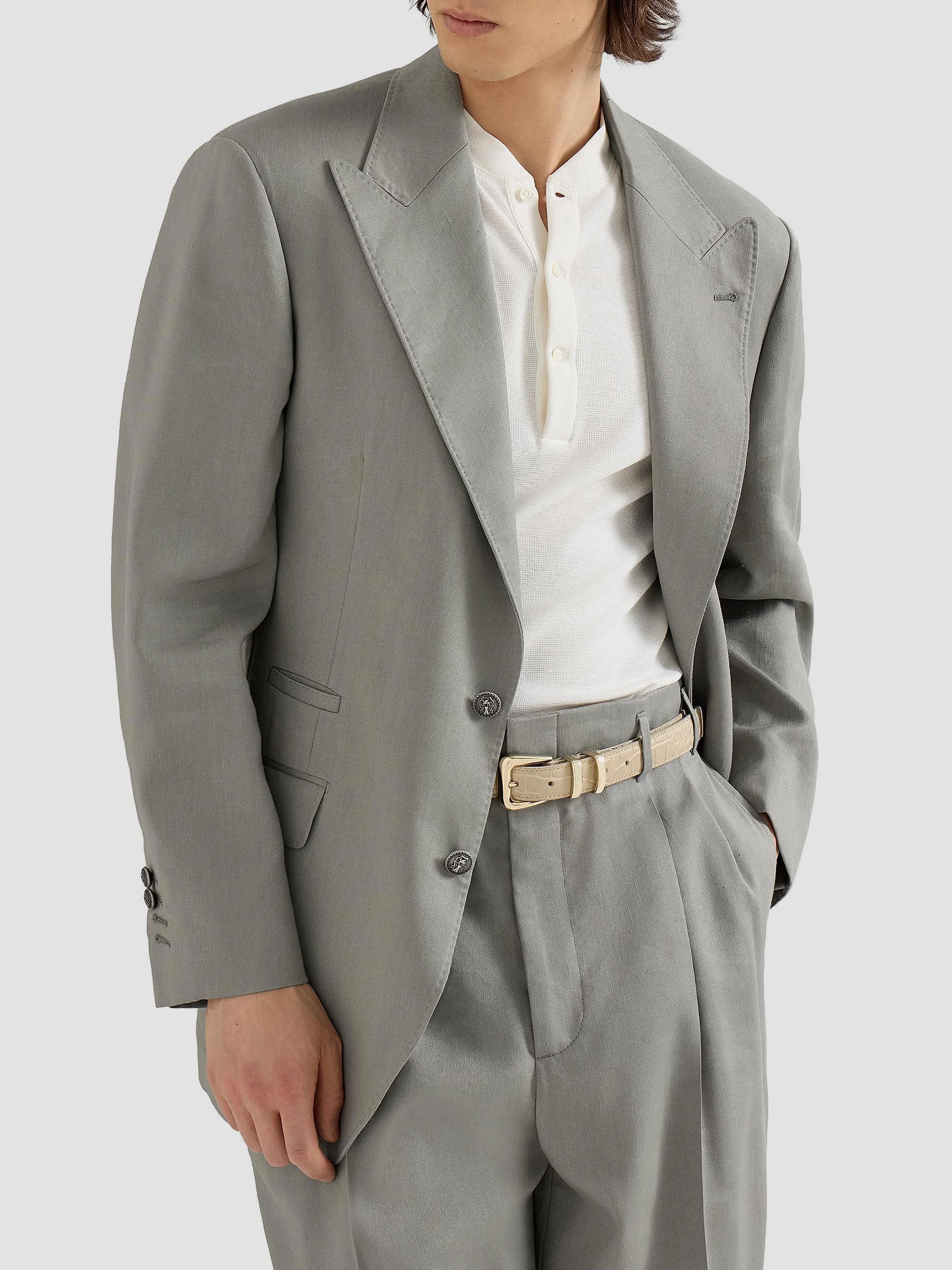 BRUNELLO CUCINELLI テーラードジャケット S ビジュー Brunello Cucinelli Tailor Blazer in Linen, Virgin Wool and Mohair