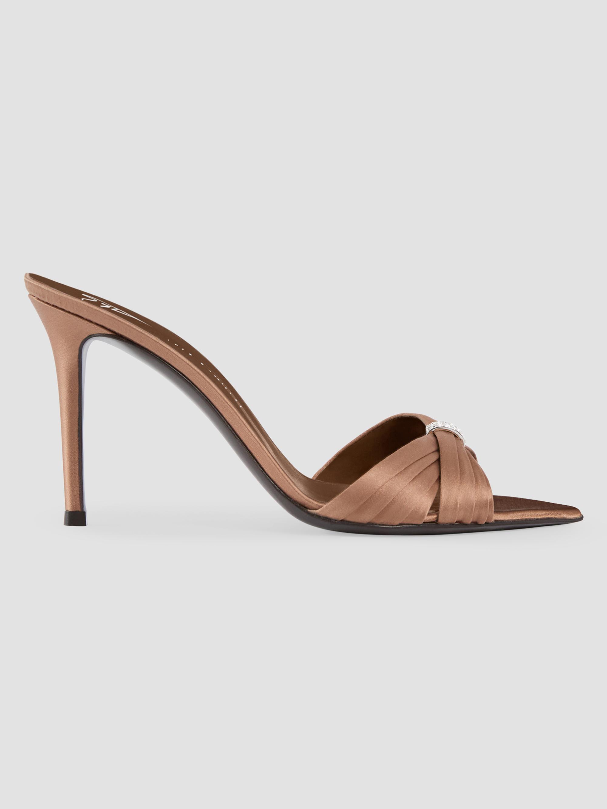 Giuseppe Zanotti Mizuki Oro 90MM Metallic Leather Mules | Saks
