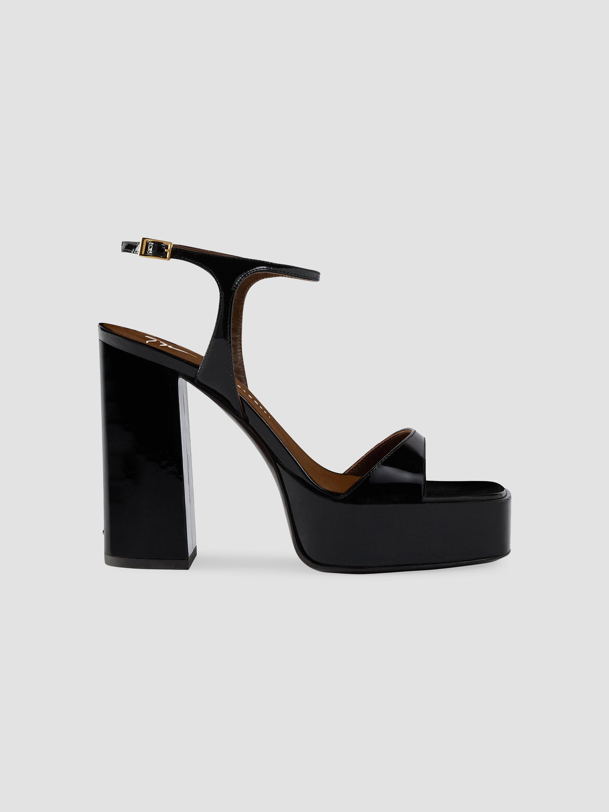 Giuseppe Zanotti Women's Mya 90MM Patent Leather Platform Sandals - Nero