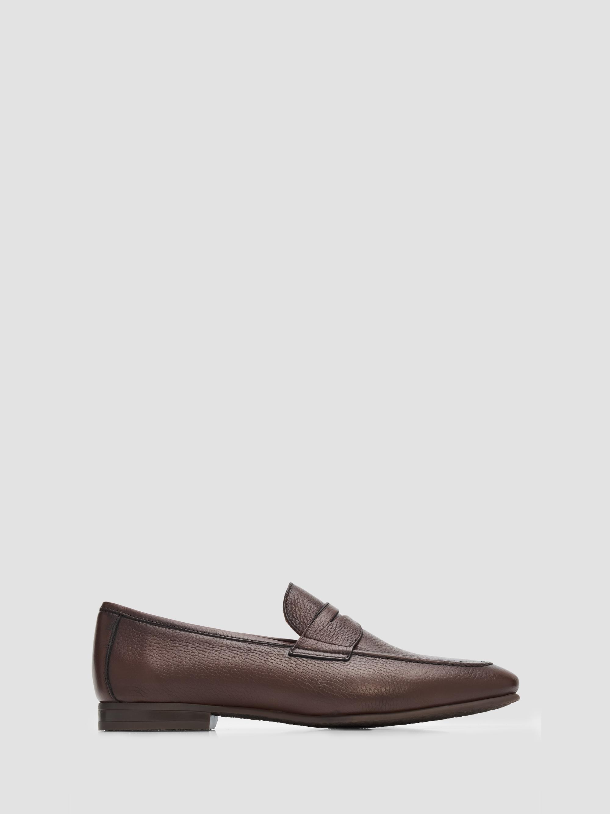 Santoni Leather Penny Loafers | Saks Fifth Avenue