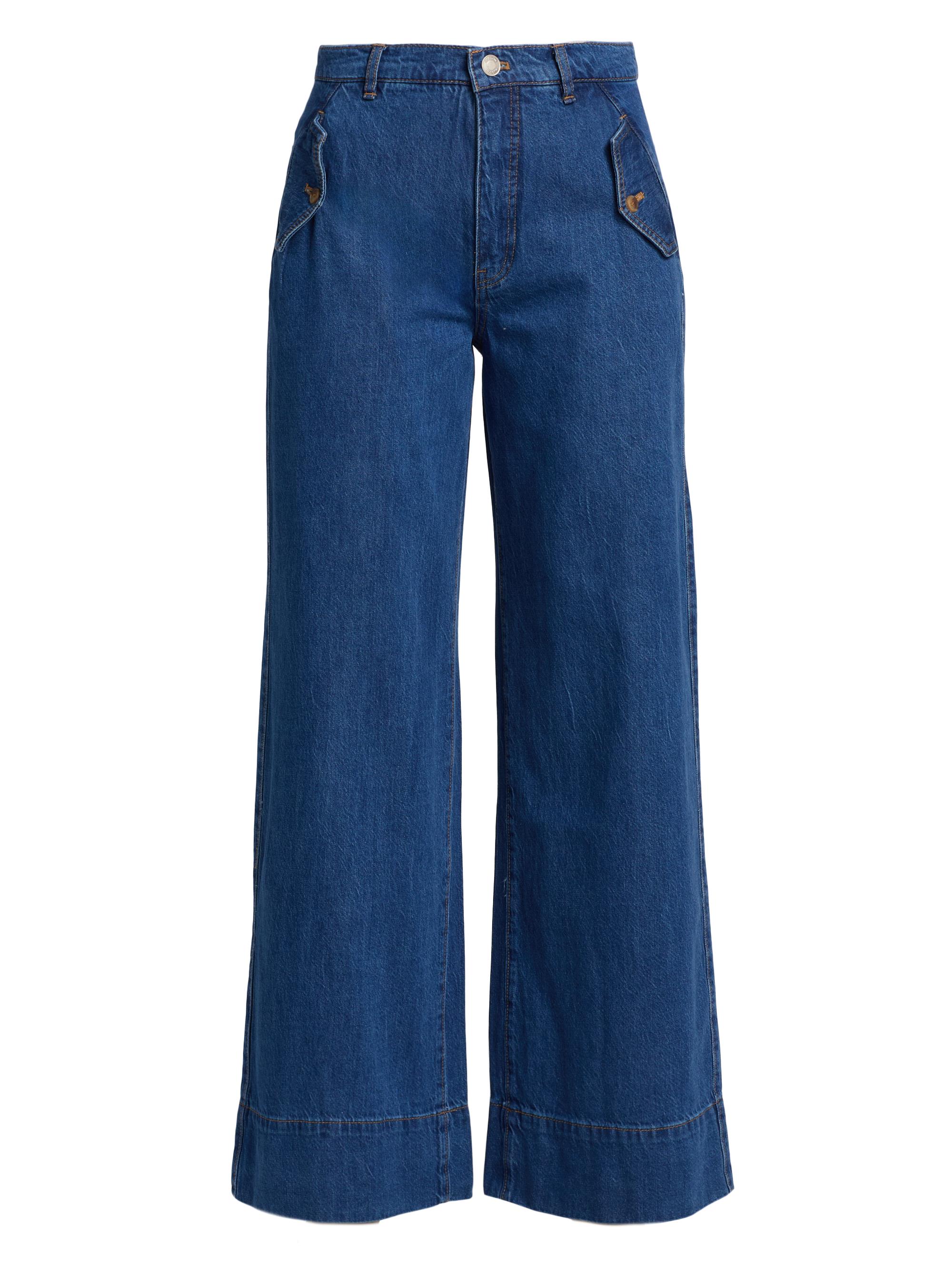 Hudson Jeans Rosie High-Waist Wide-Leg Ankle Jeans | Saks Fifth Avenue display picture 1