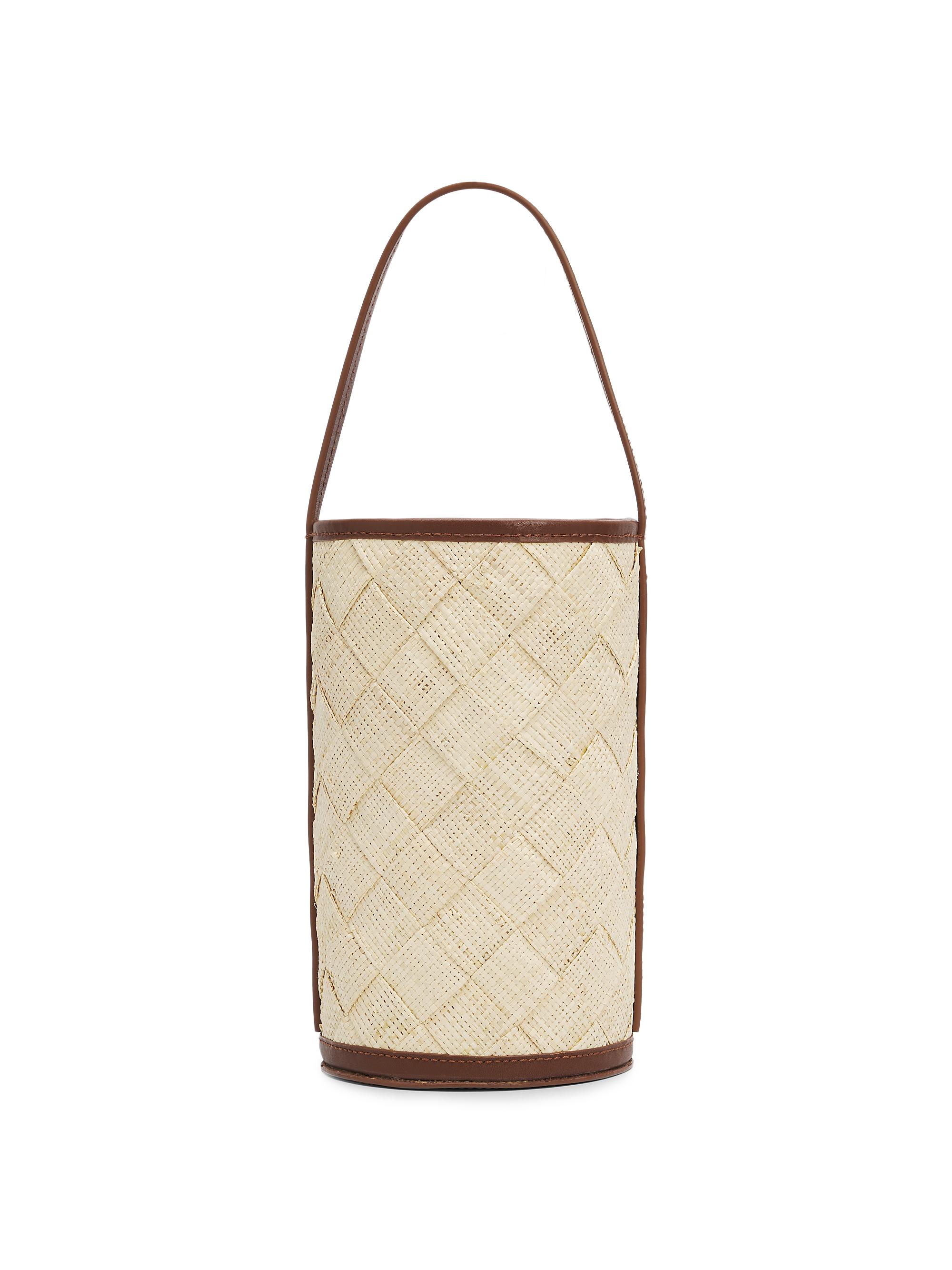 Poolside Women's The Cylinder Woven Straw Bag - Natural