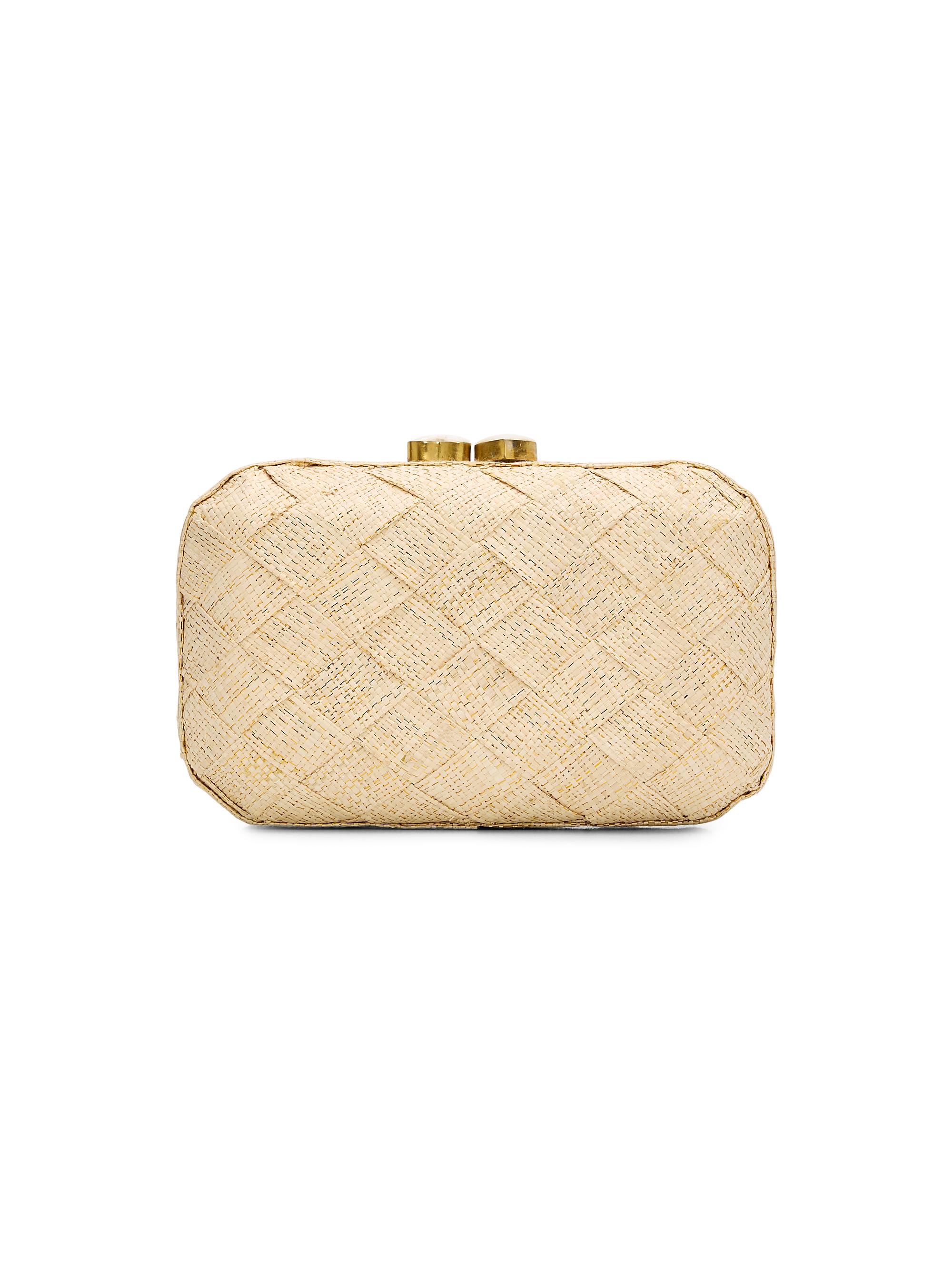 Poolside Women's The Love Heart Woven Clutch - Sand