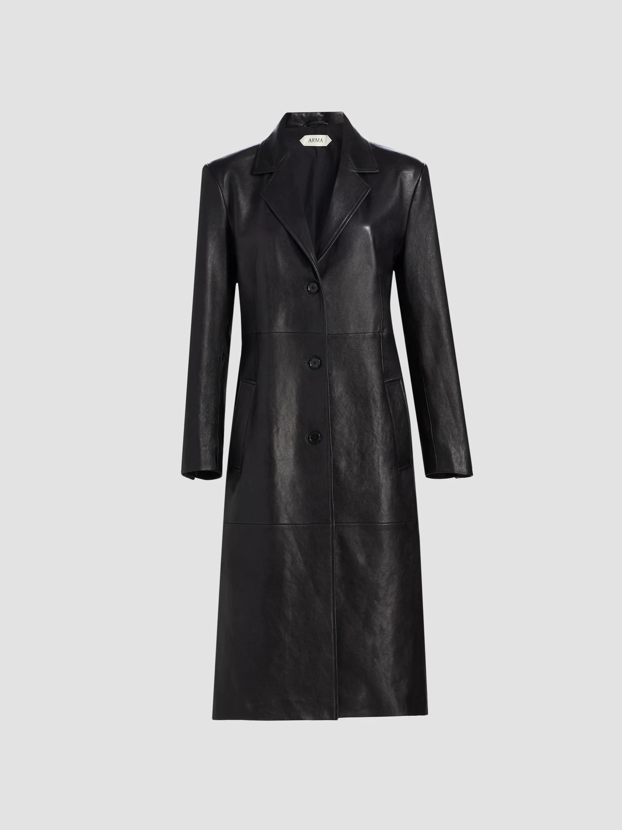 Joe's Jeans The Faux Leather Long Coat | Saks Fifth Avenue