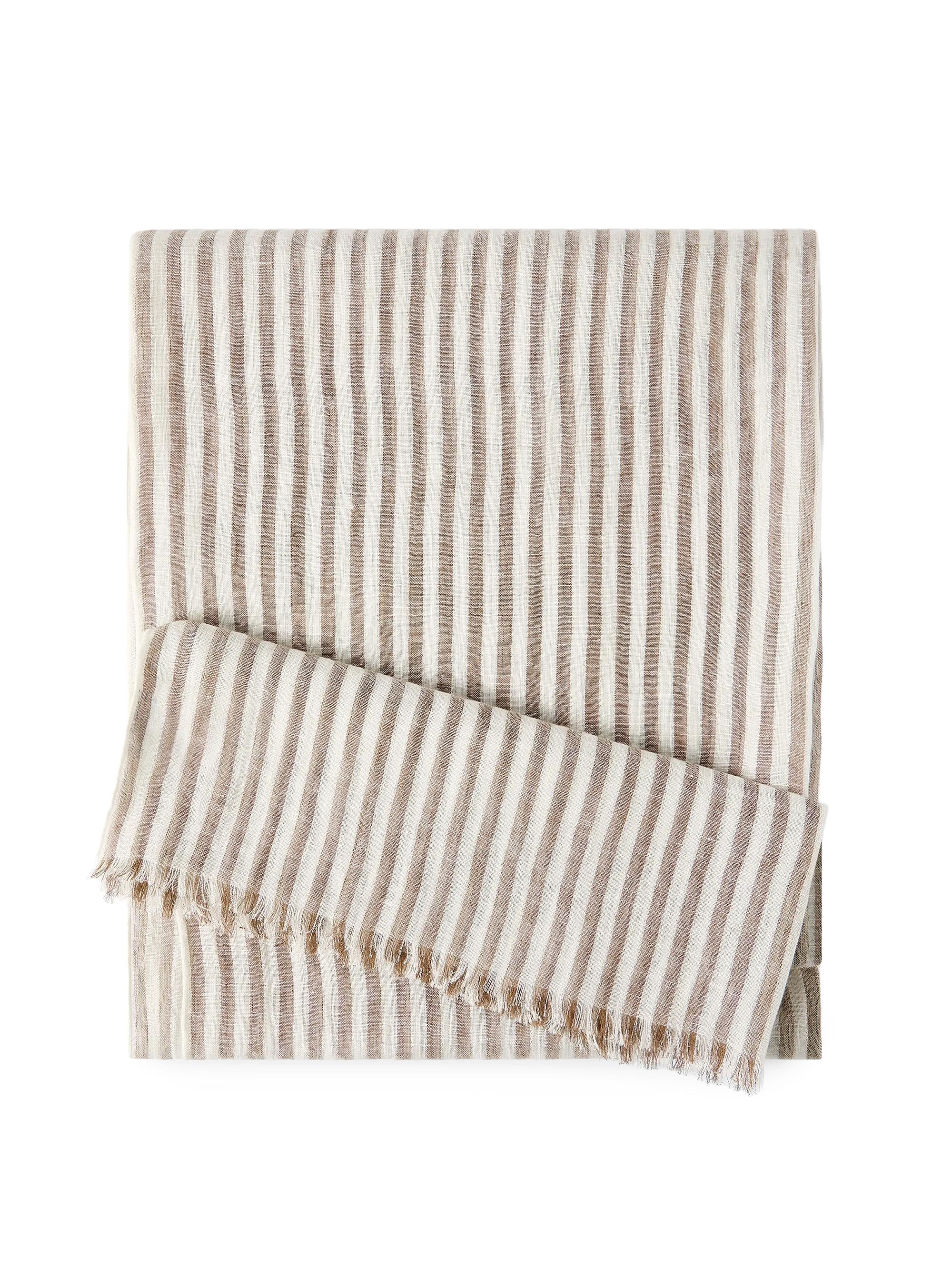 Brunello Cucinelli Women's Sparkling Striped Linen Scarf - Panama
