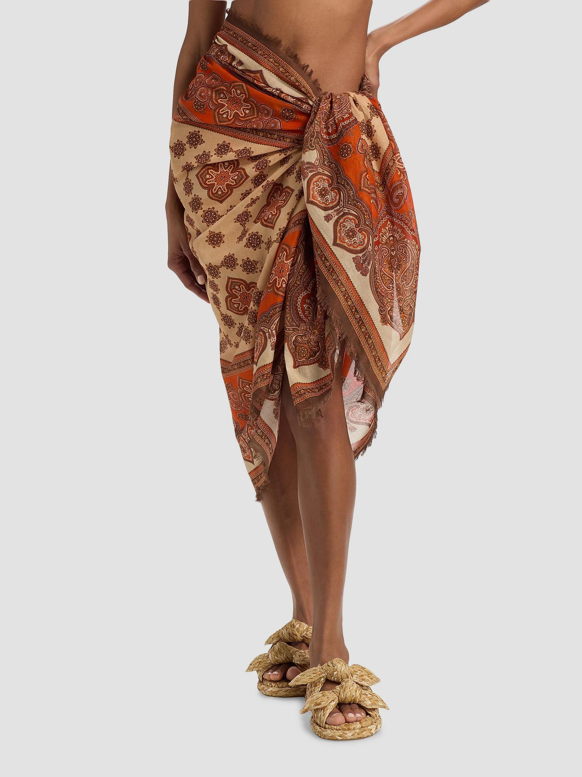 Zimmermann Paisley Cotton Pareo | Saks Fifth Avenue