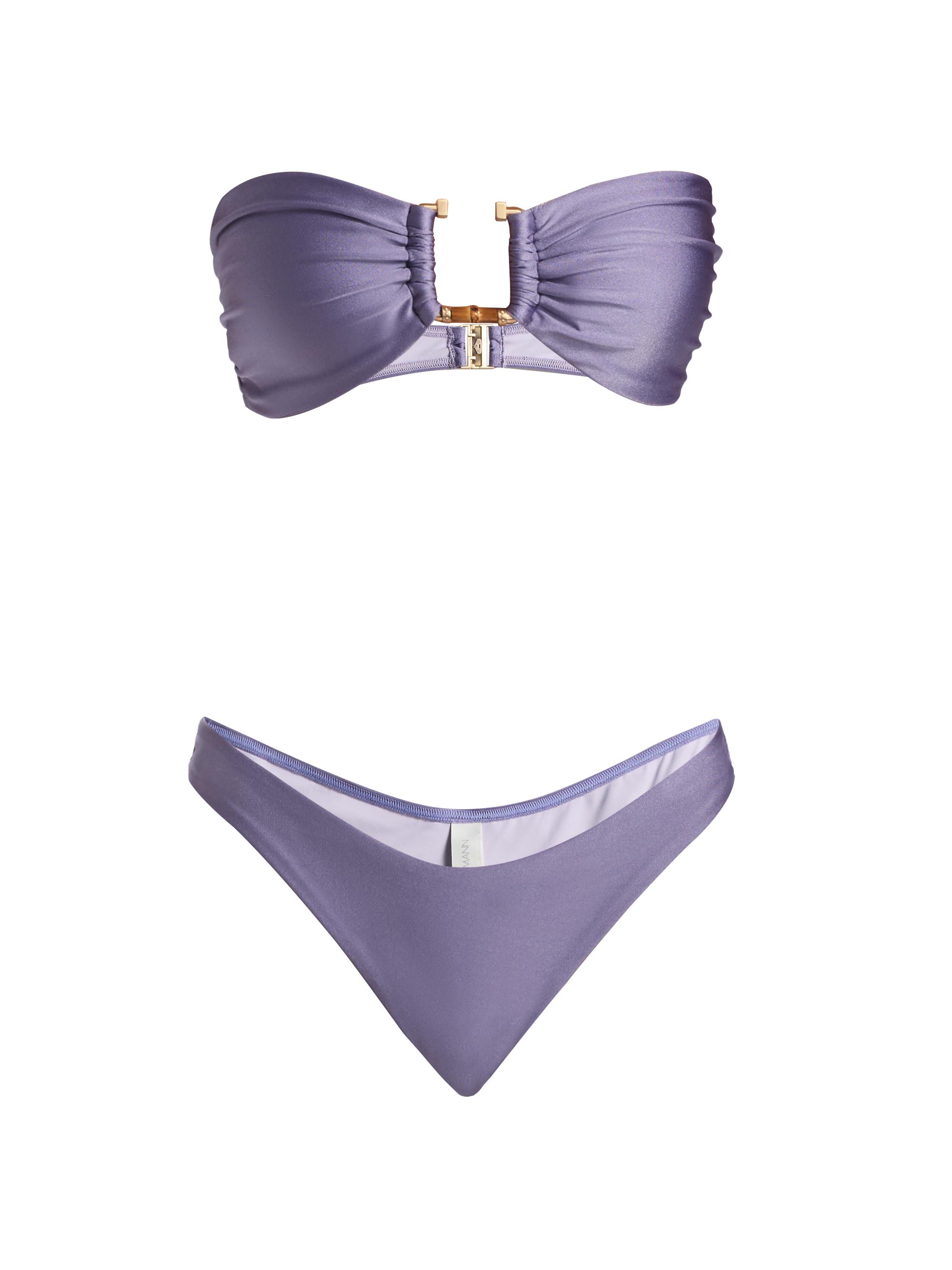 Zimmermann Women's Indra Bamboo Trim Bikini - Dusty Lilac | Thumbnail 7