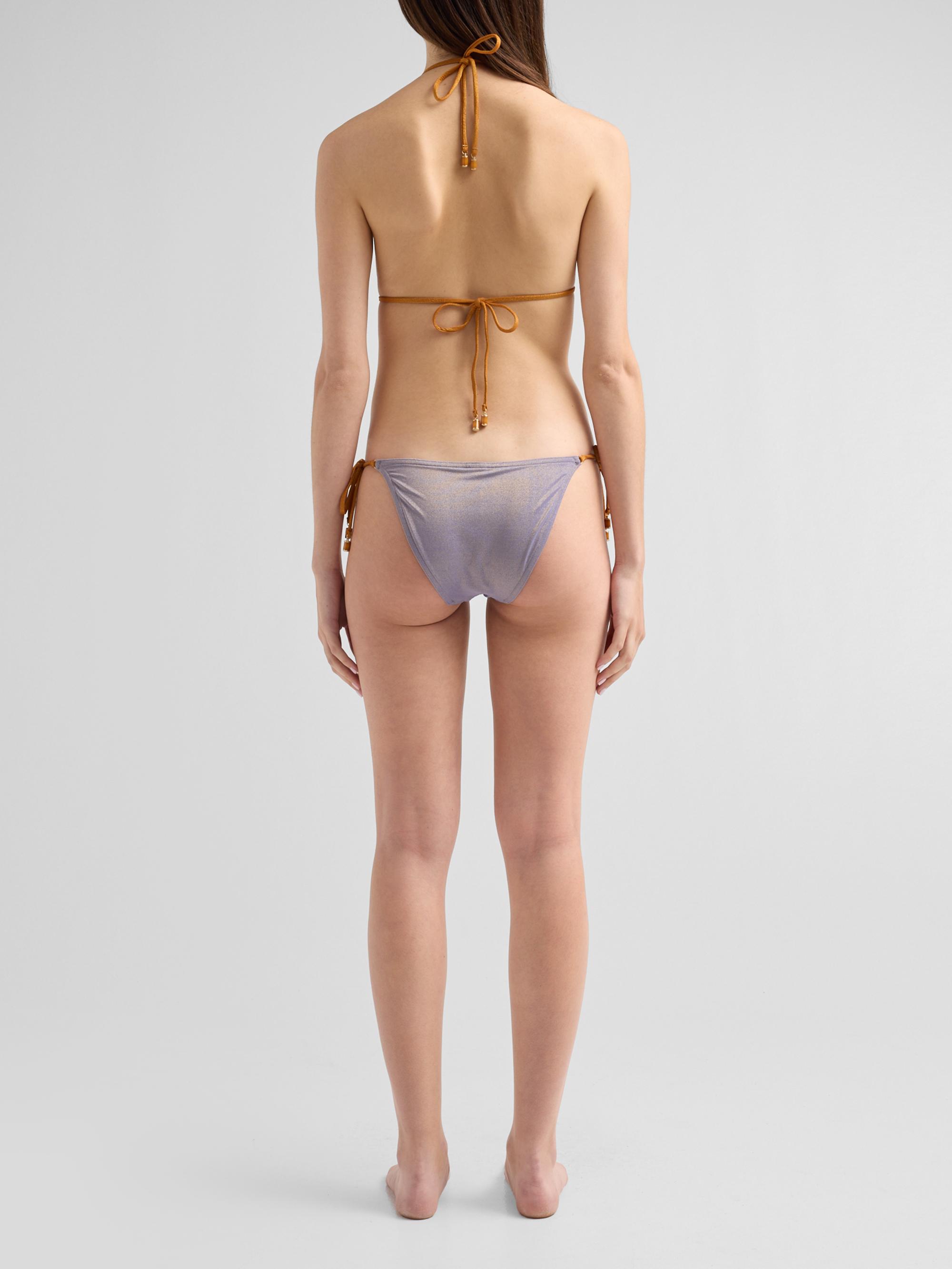 Zimmermann Indra Metallic Spliced Bikini | Saks Fifth Avenue