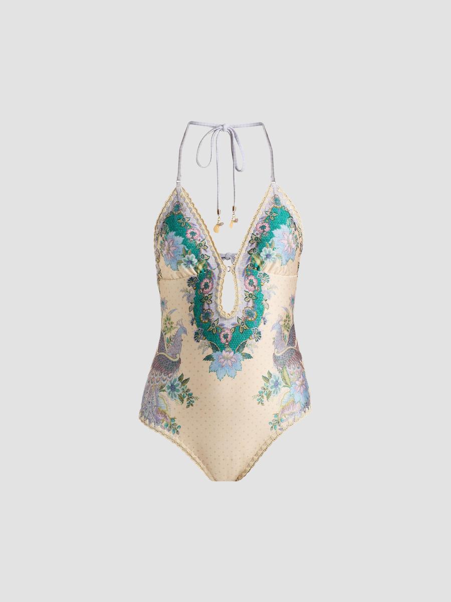 Zimmermann Indra Crochet Detail One-Piece Swimsuit | Saks Fifth Avenue
